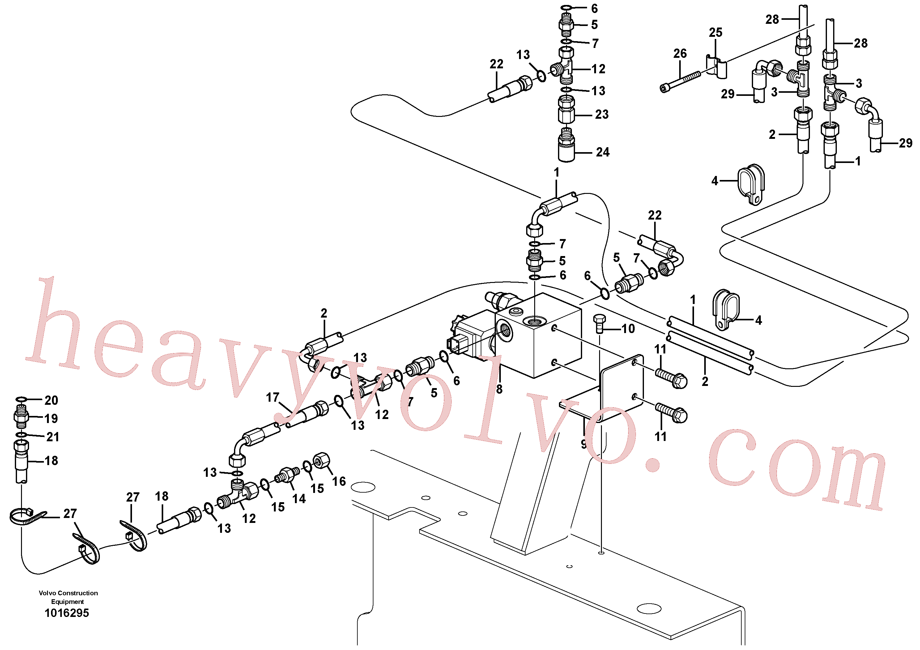 China Made VOE935436 Nipple parts for Volvo Excavator