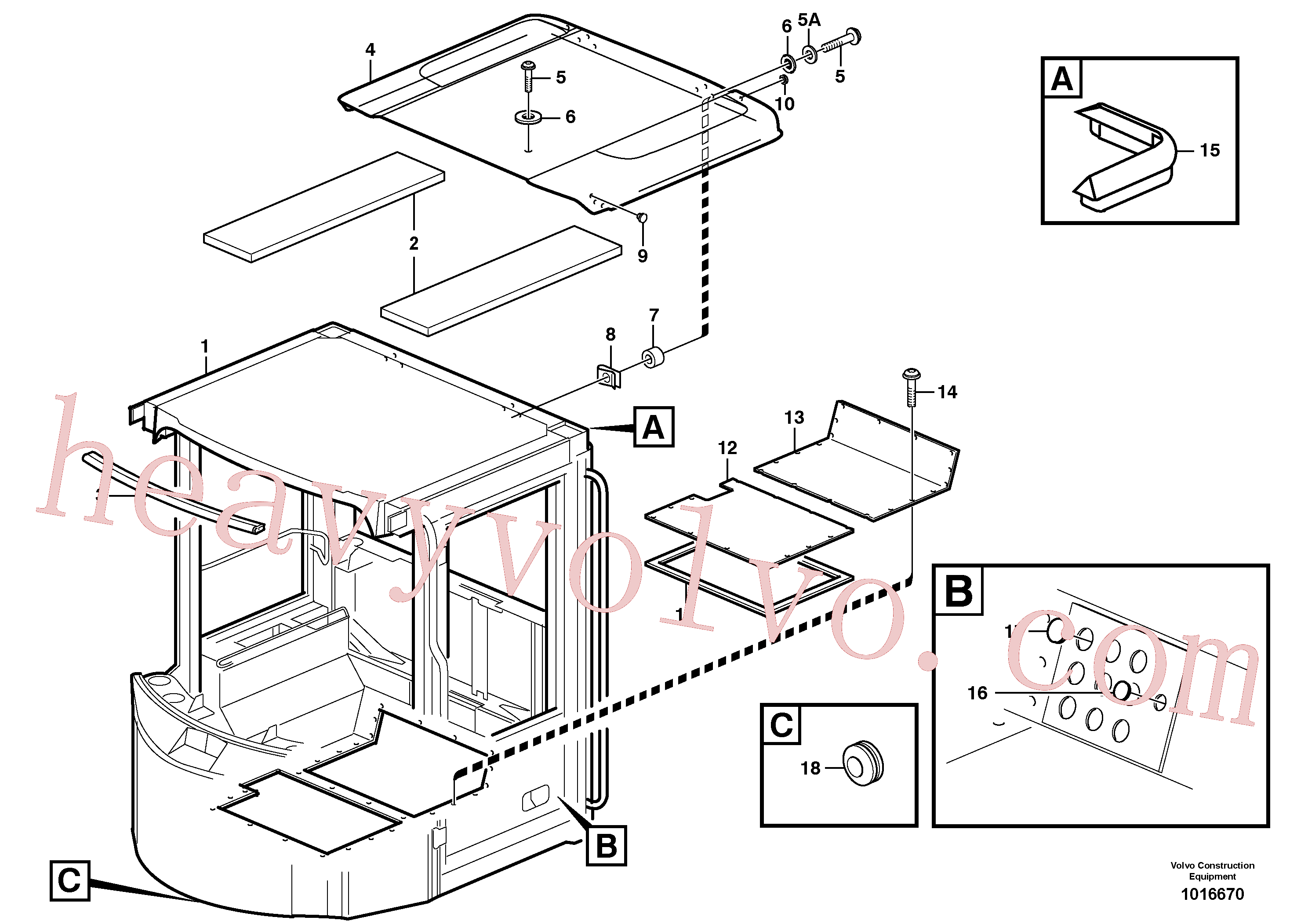 VOE930428 Spacer ring for Volvo Excavator Parts