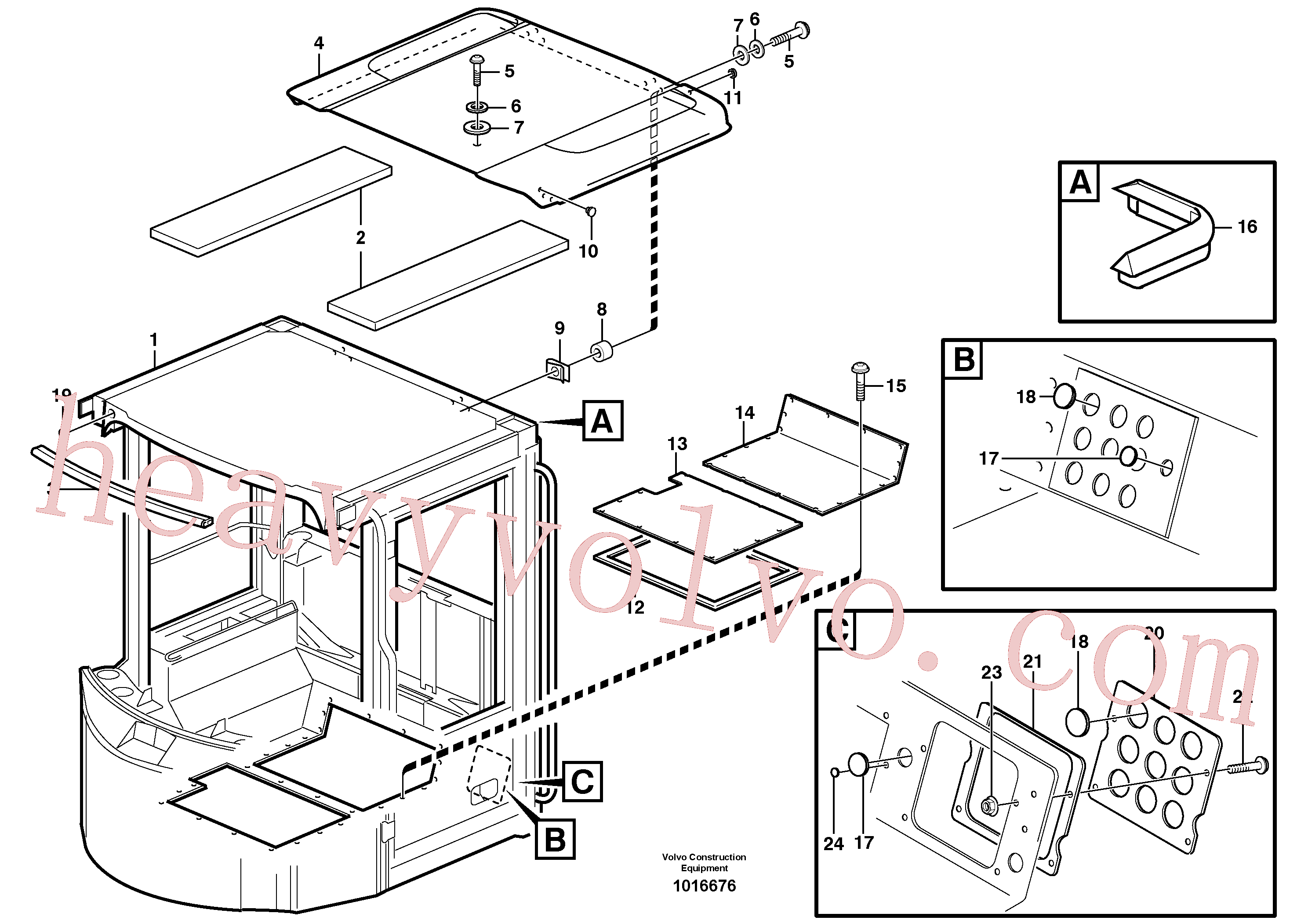 VOE930428 Spacer ring for Volvo Excavator Parts