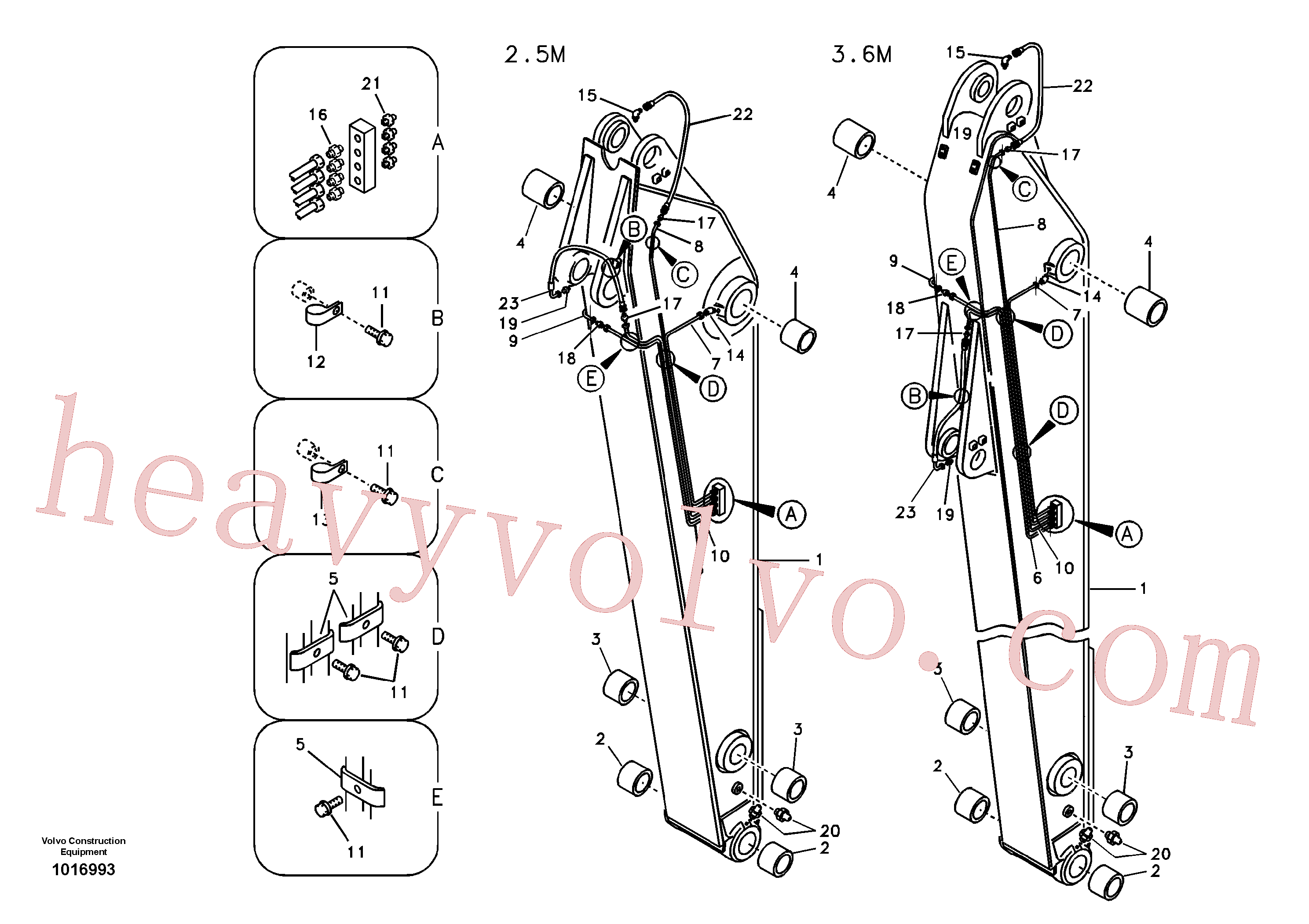 China Made VOE14535660 Arm parts for Volvo Excavator