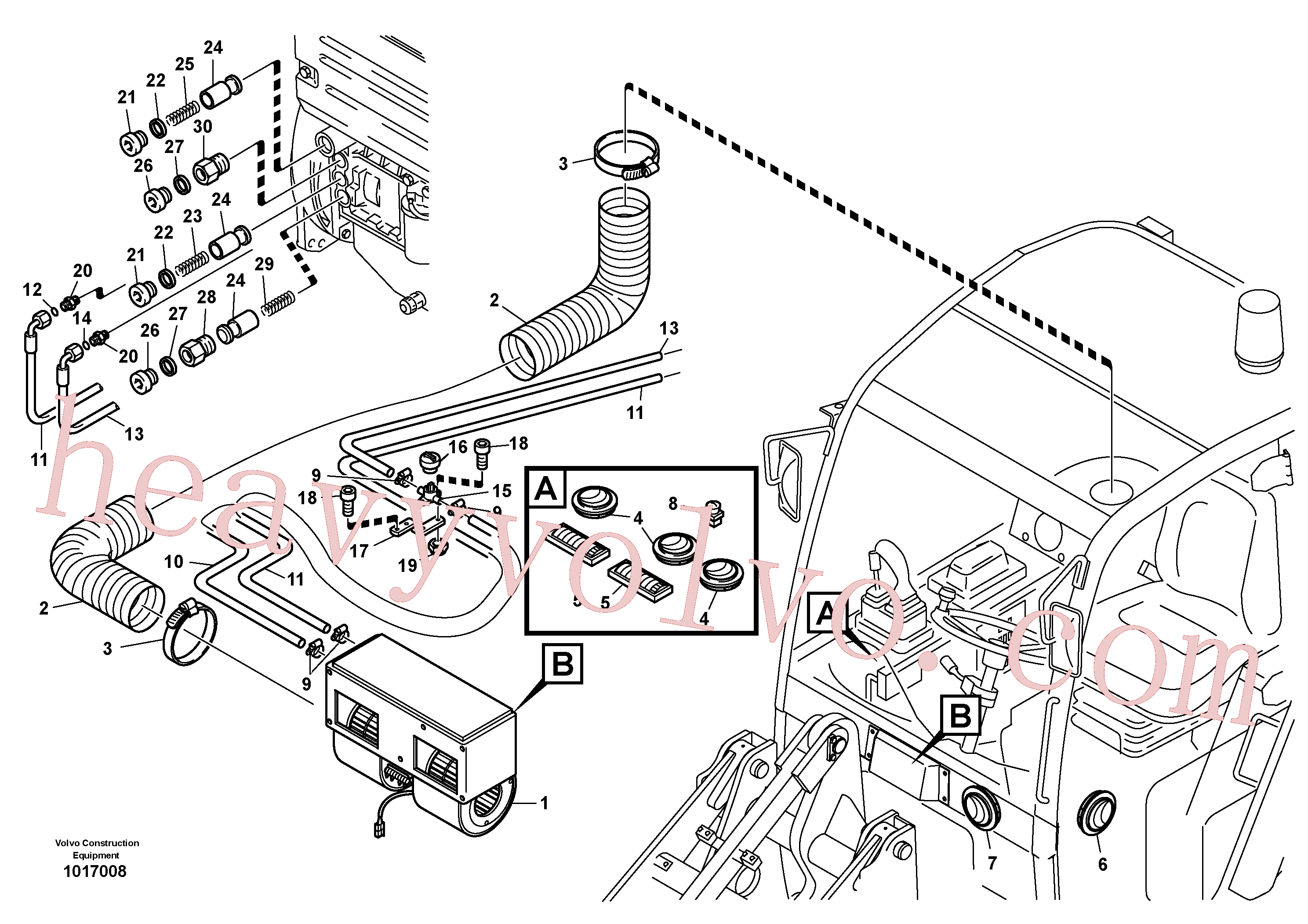 Volvo excavator part SA8320-03930 Plug for sale