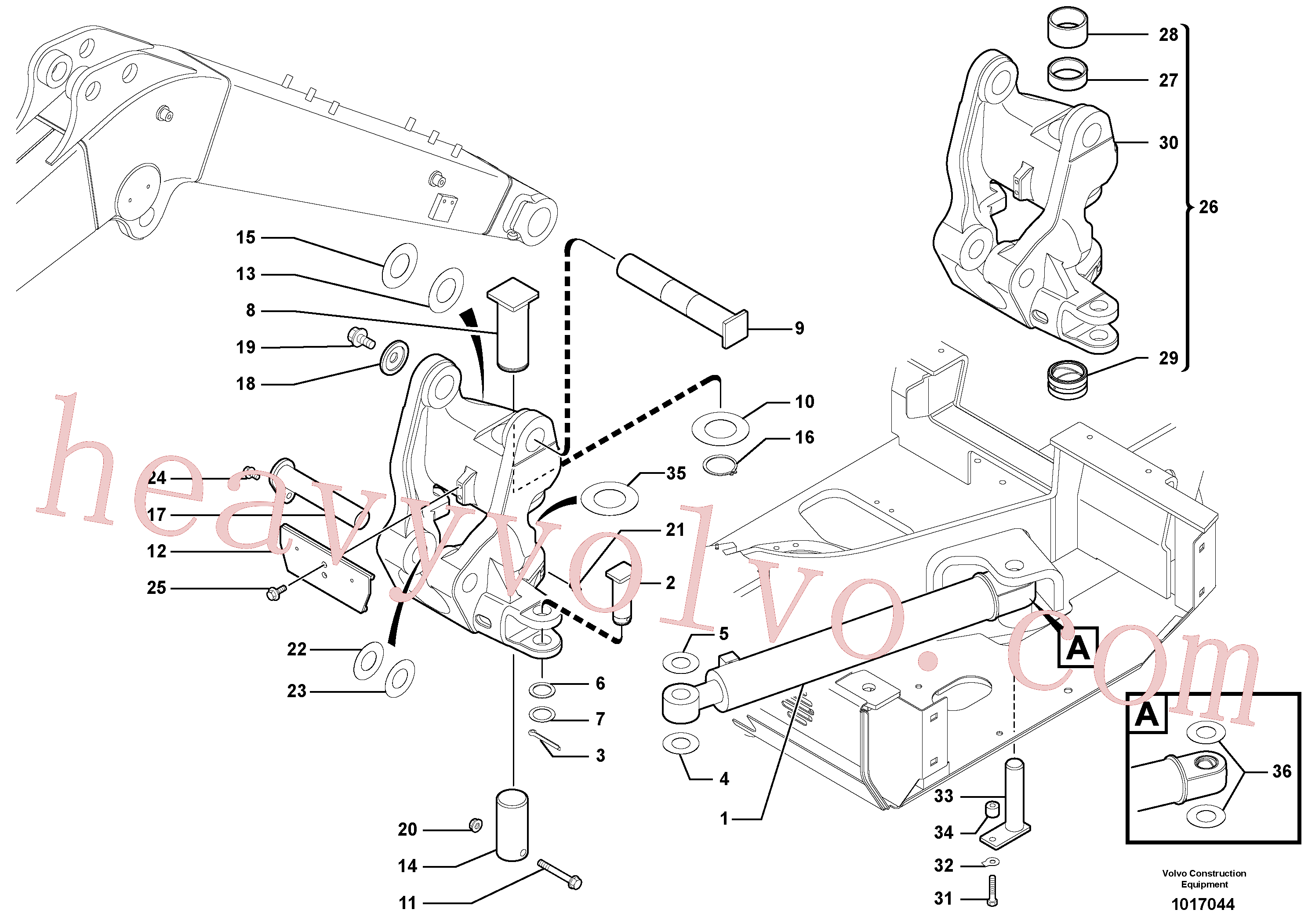 Volvo Assembly VOE11802030 Pivot for sale