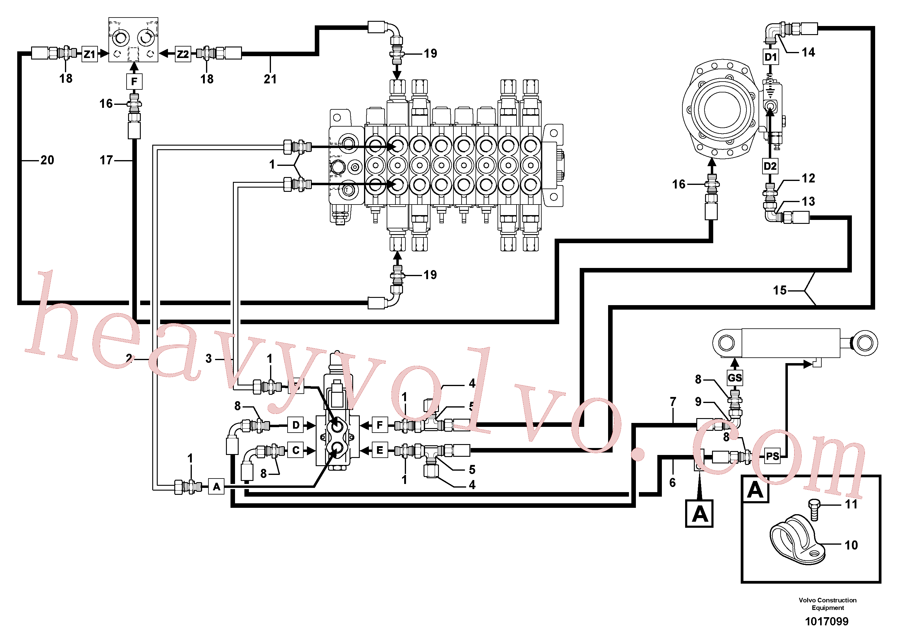 Wholesale VOE936968 Hose assembly for Volvo Excavator