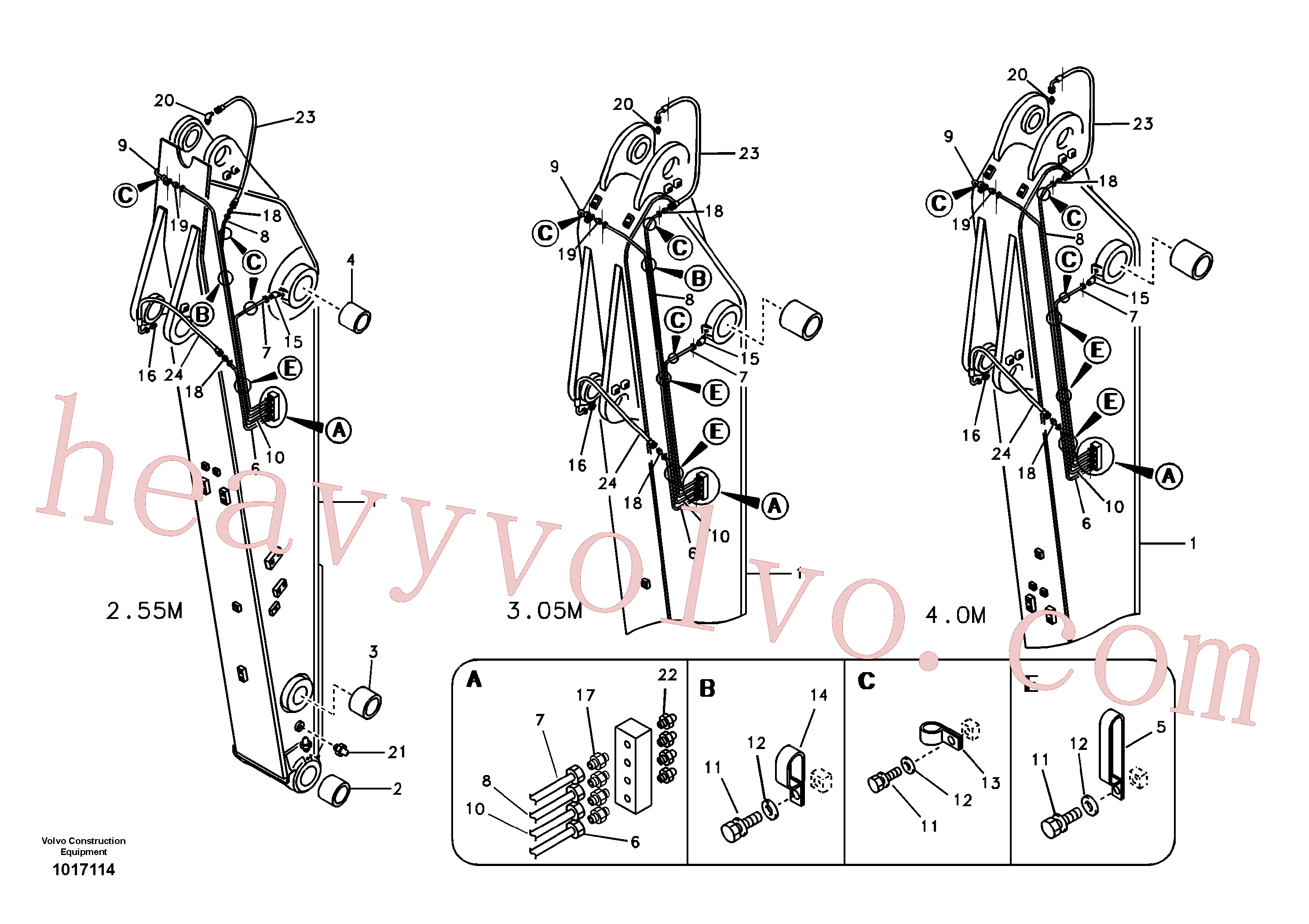 VOE14523923 Arm for Volvo Excavator Parts