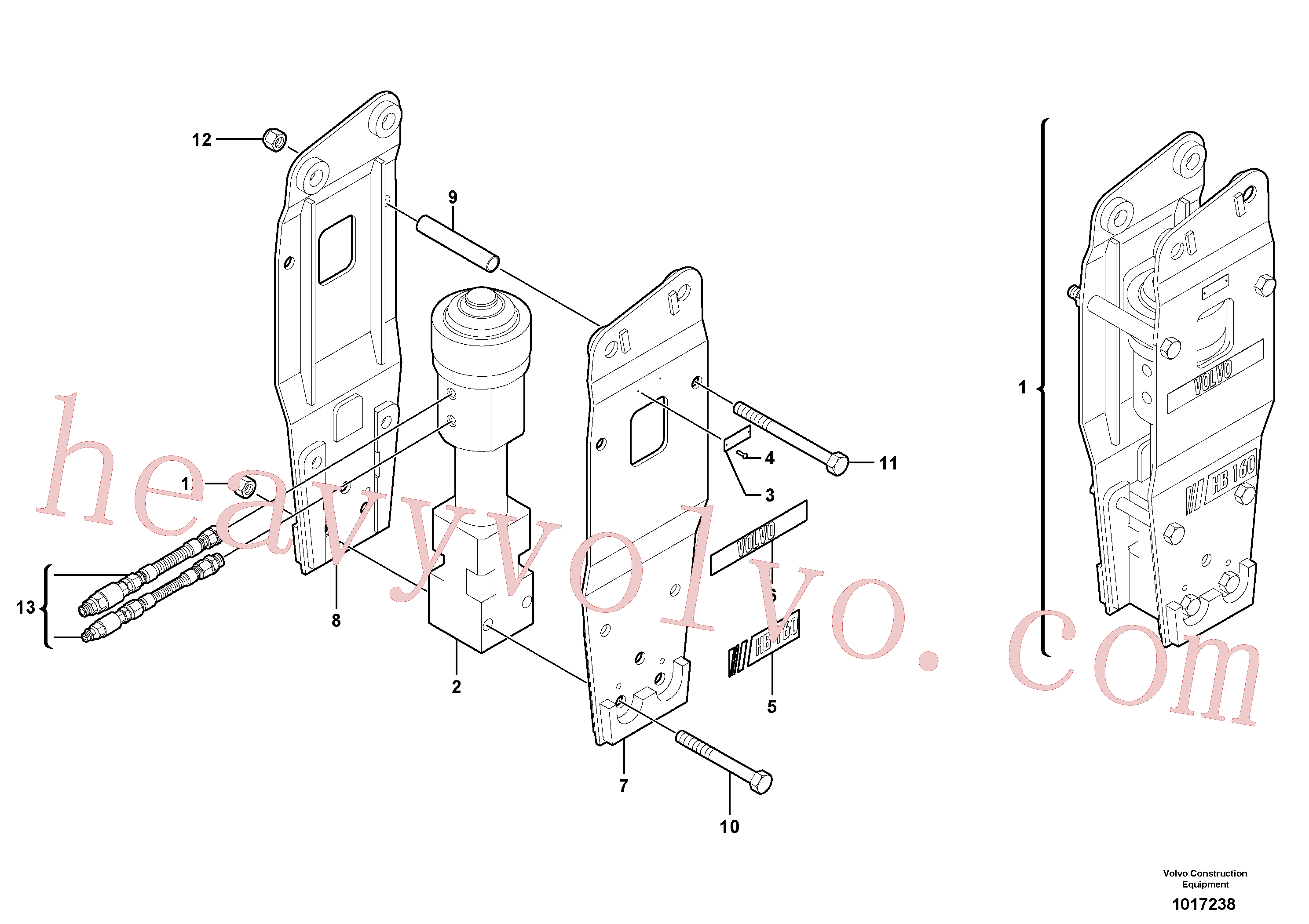 China Made VOE11806204 Hexagon screw parts for Volvo Excavator