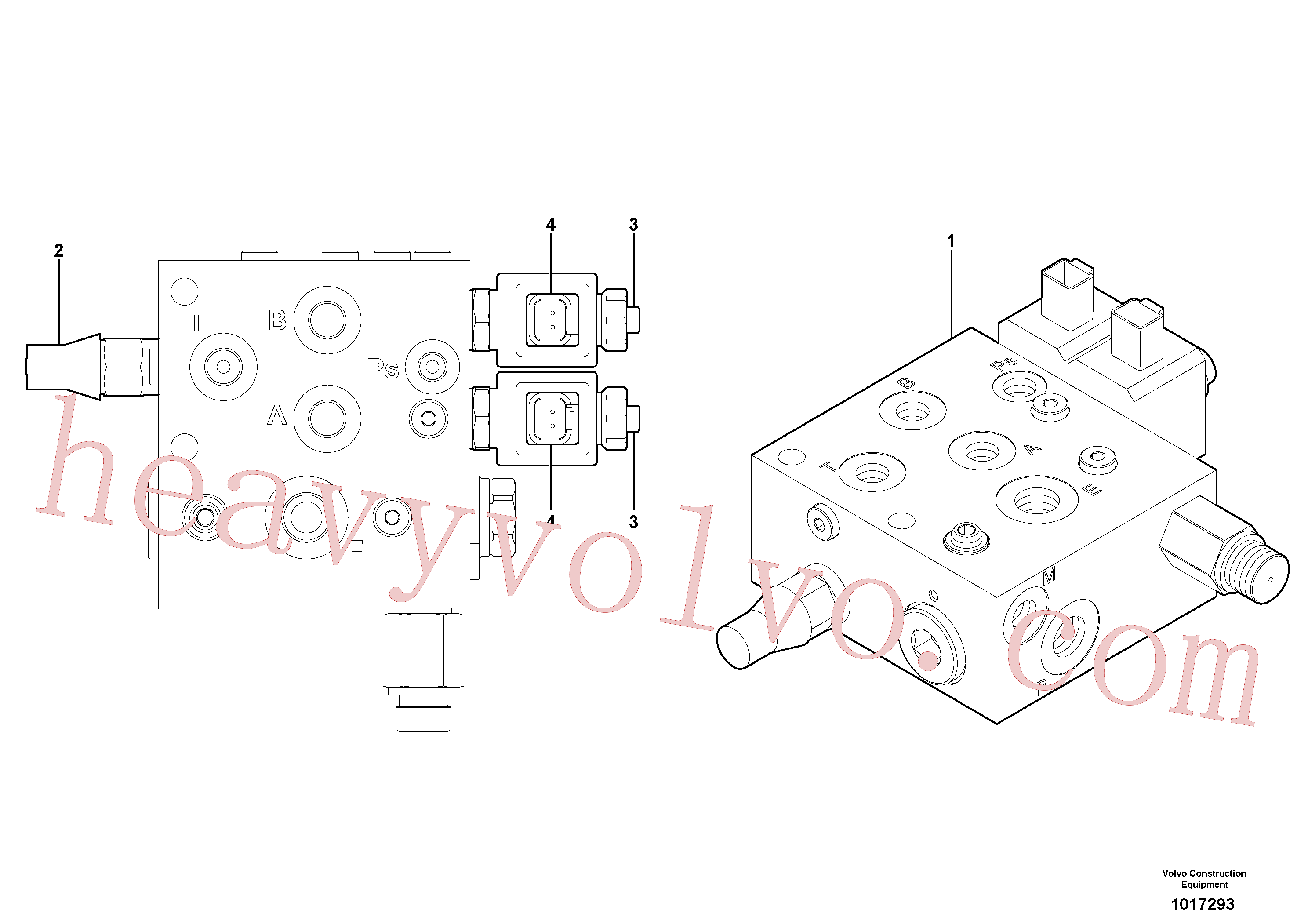 Volvo excavator part VOE11713203 Solenoid for sale