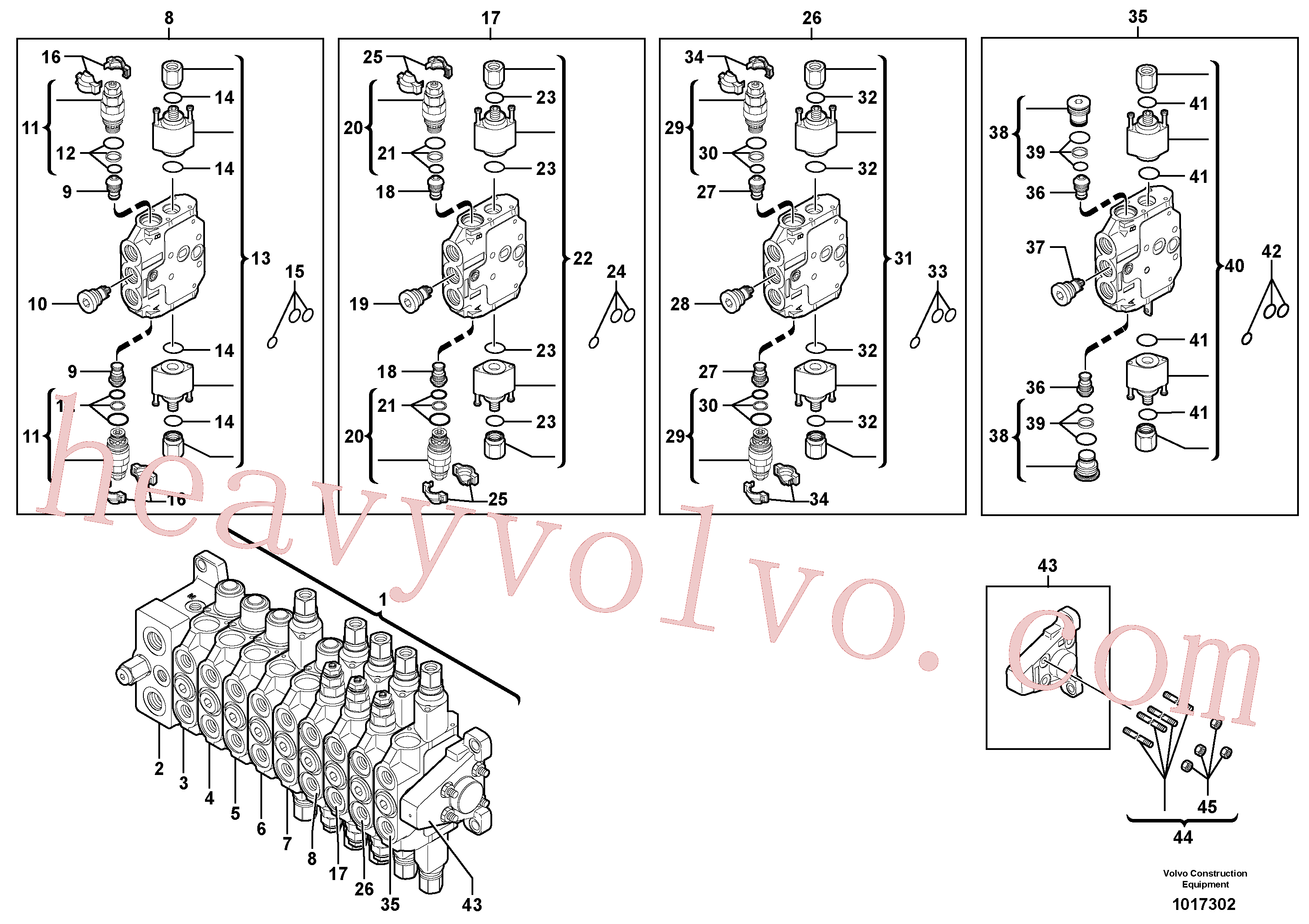 Wholesale VOE11715377 Valve unit for Volvo Excavator