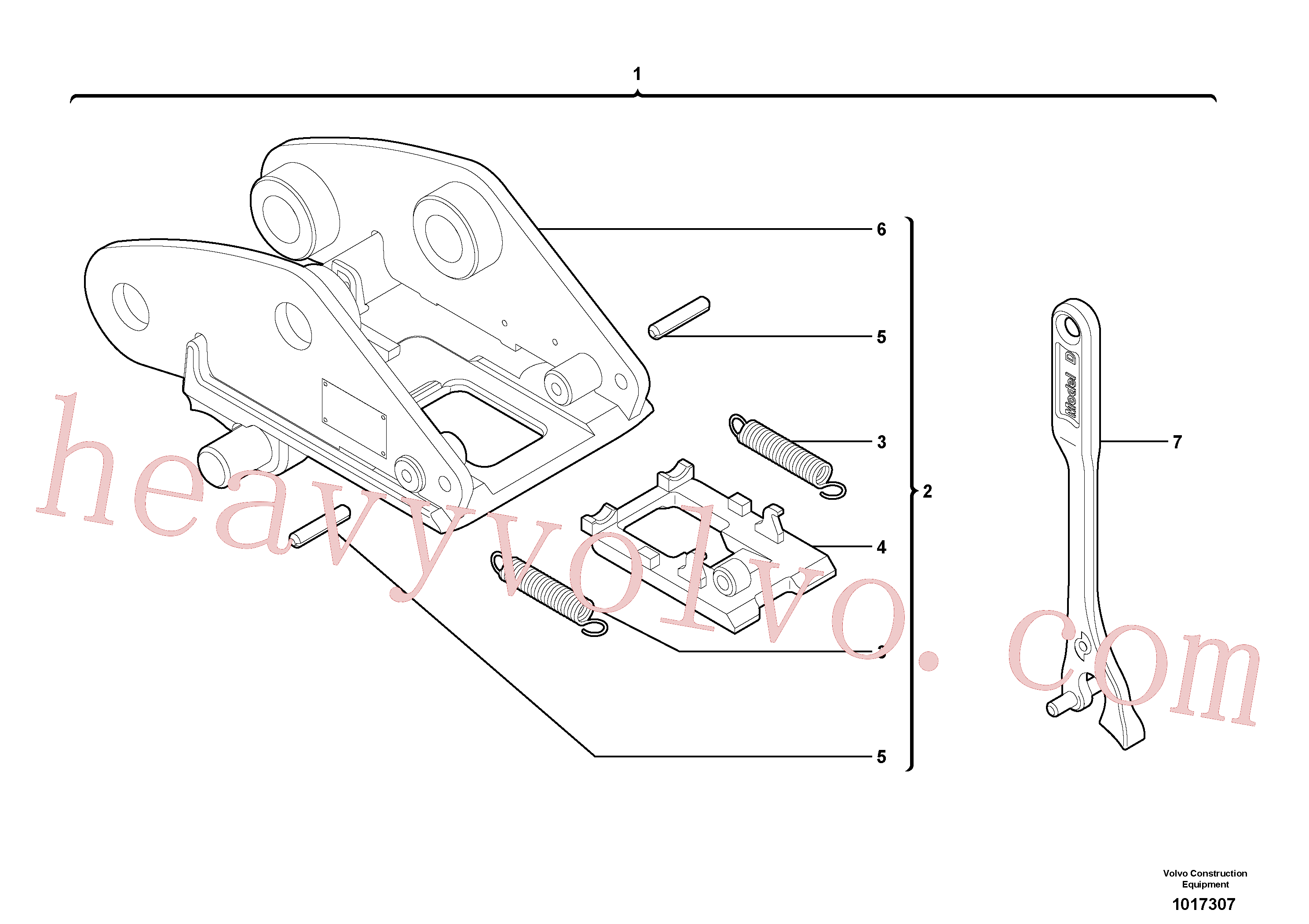 Volvo excavator part VOE11715485 Latch for sale