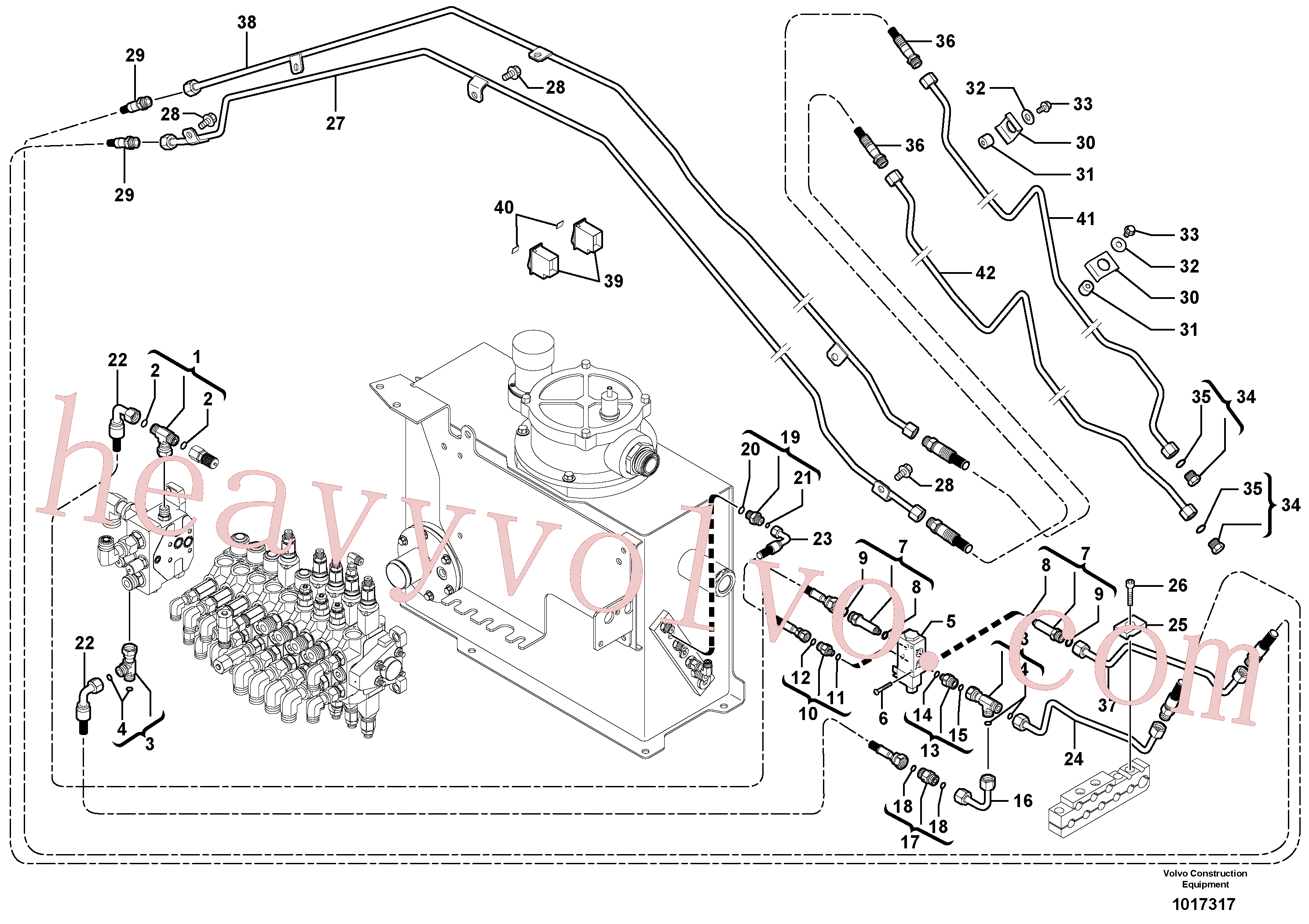 VOE11803668 Clamp for Volvo Excavator Parts