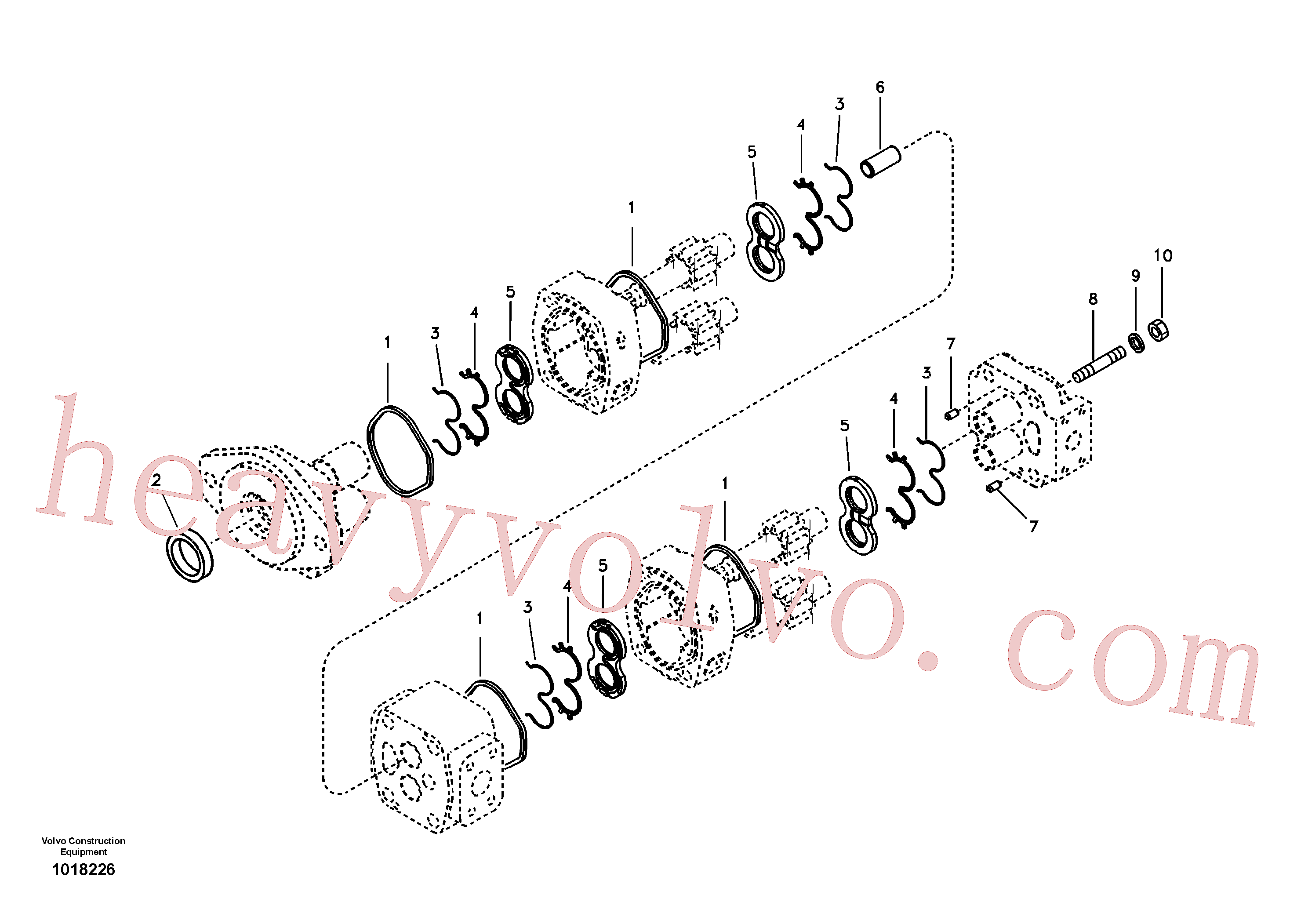 China Made SA7218-00380 Washer parts for Volvo Excavator