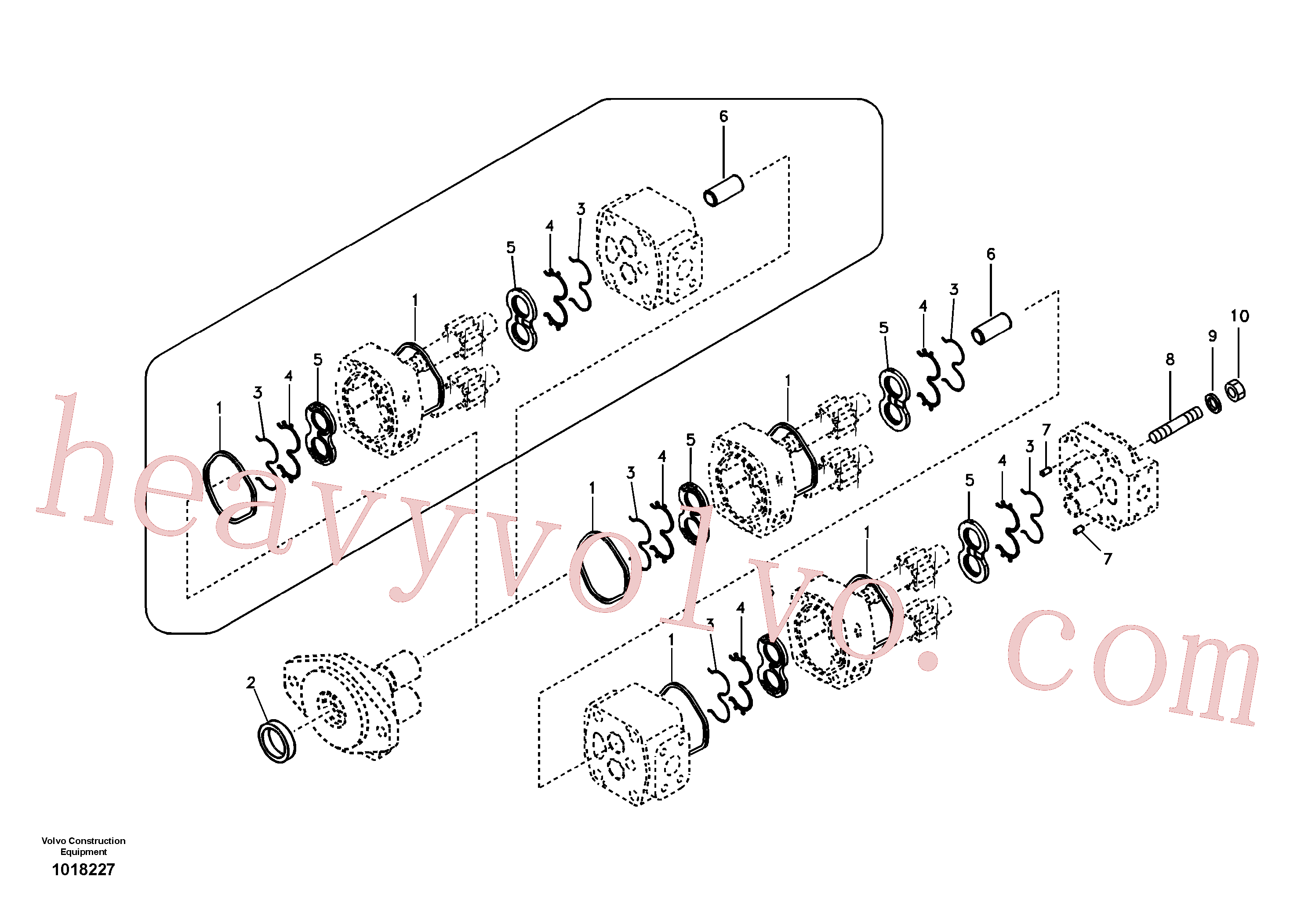 Volvo excavator part SA7212-02001 Shaft for sale