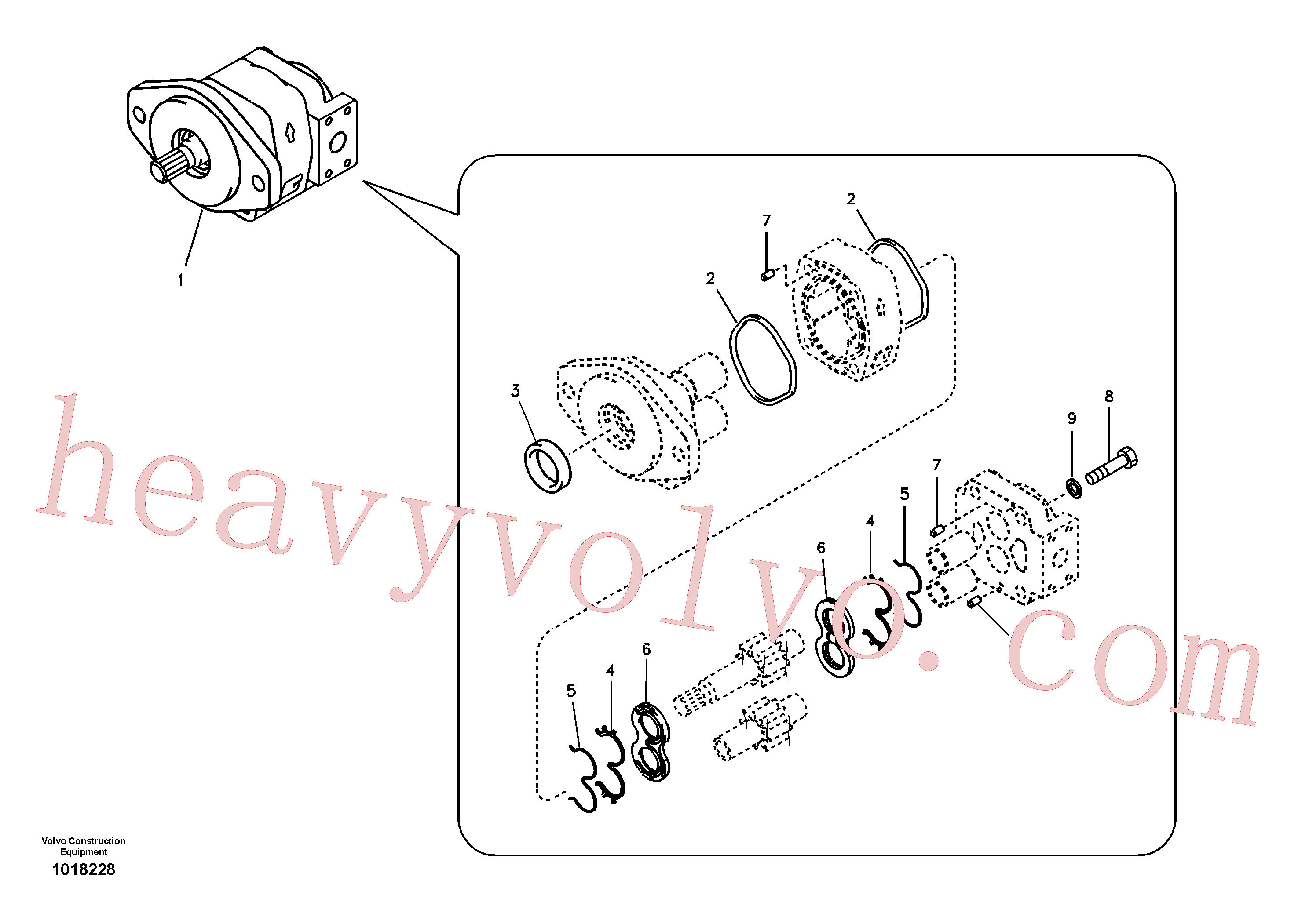 China Made SA7218-00380 Washer parts for Volvo Excavator