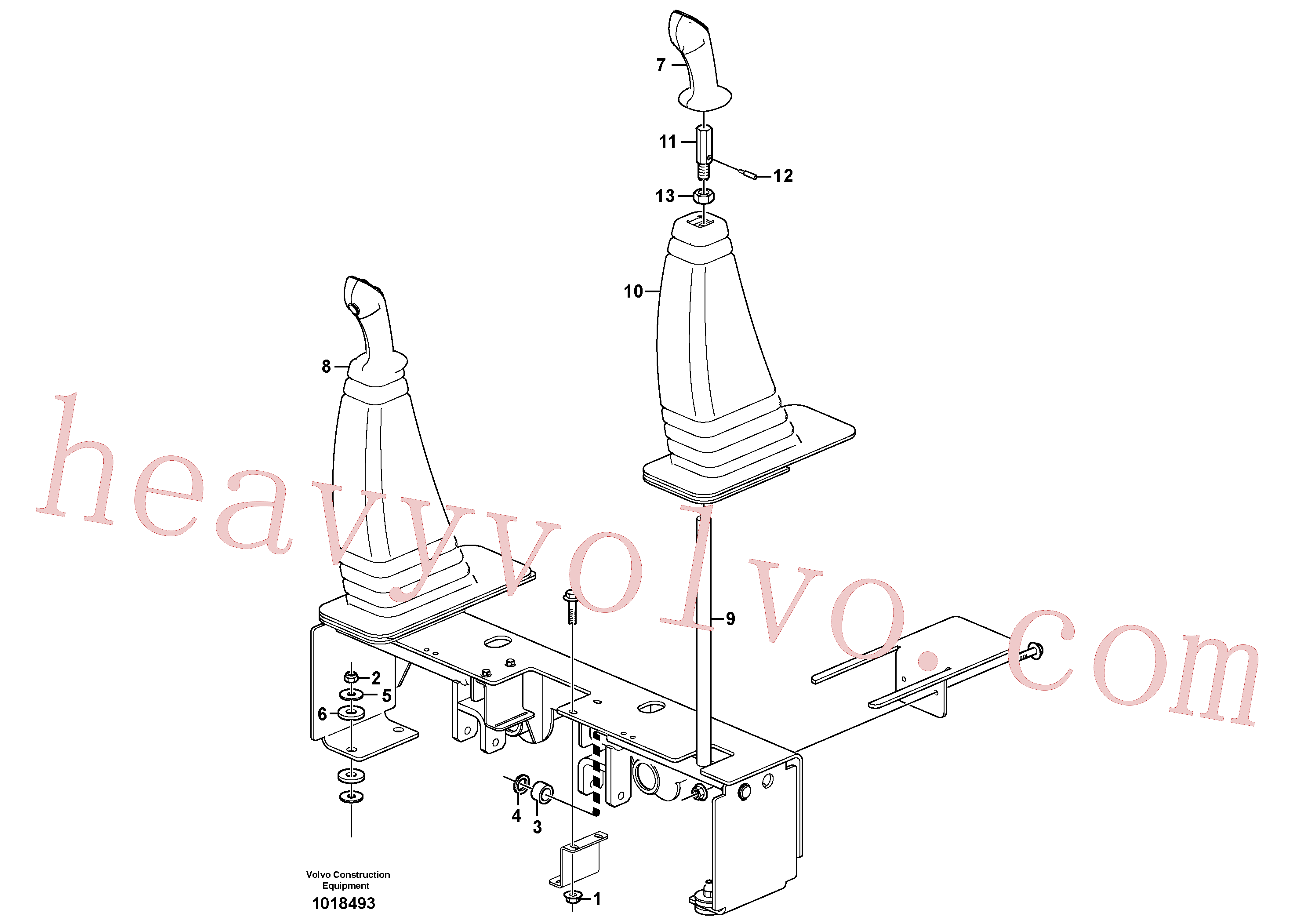 VOE11851094 Control handle for Volvo Excavator spare