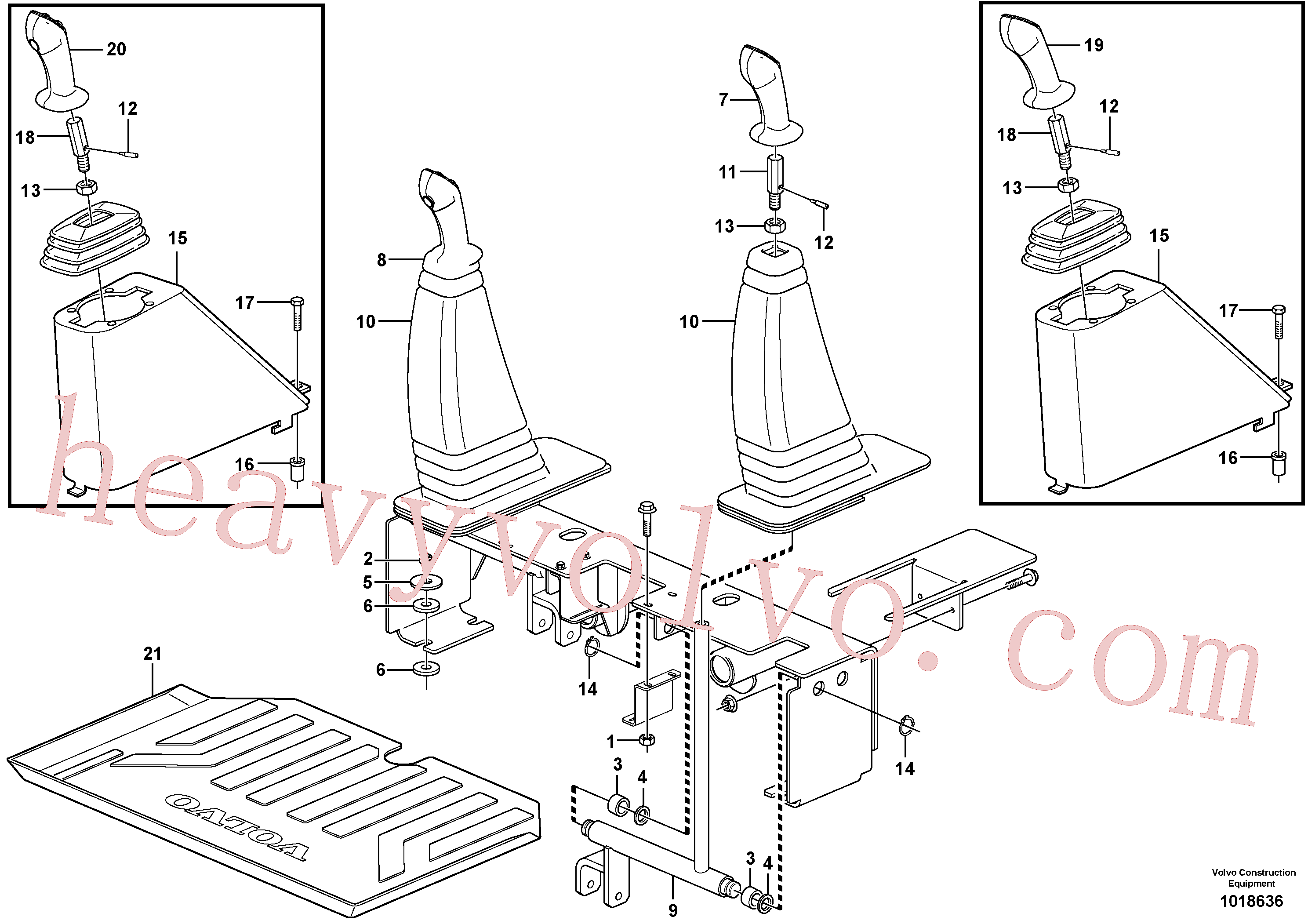 VOE11851094 Control handle for Volvo Excavator spare