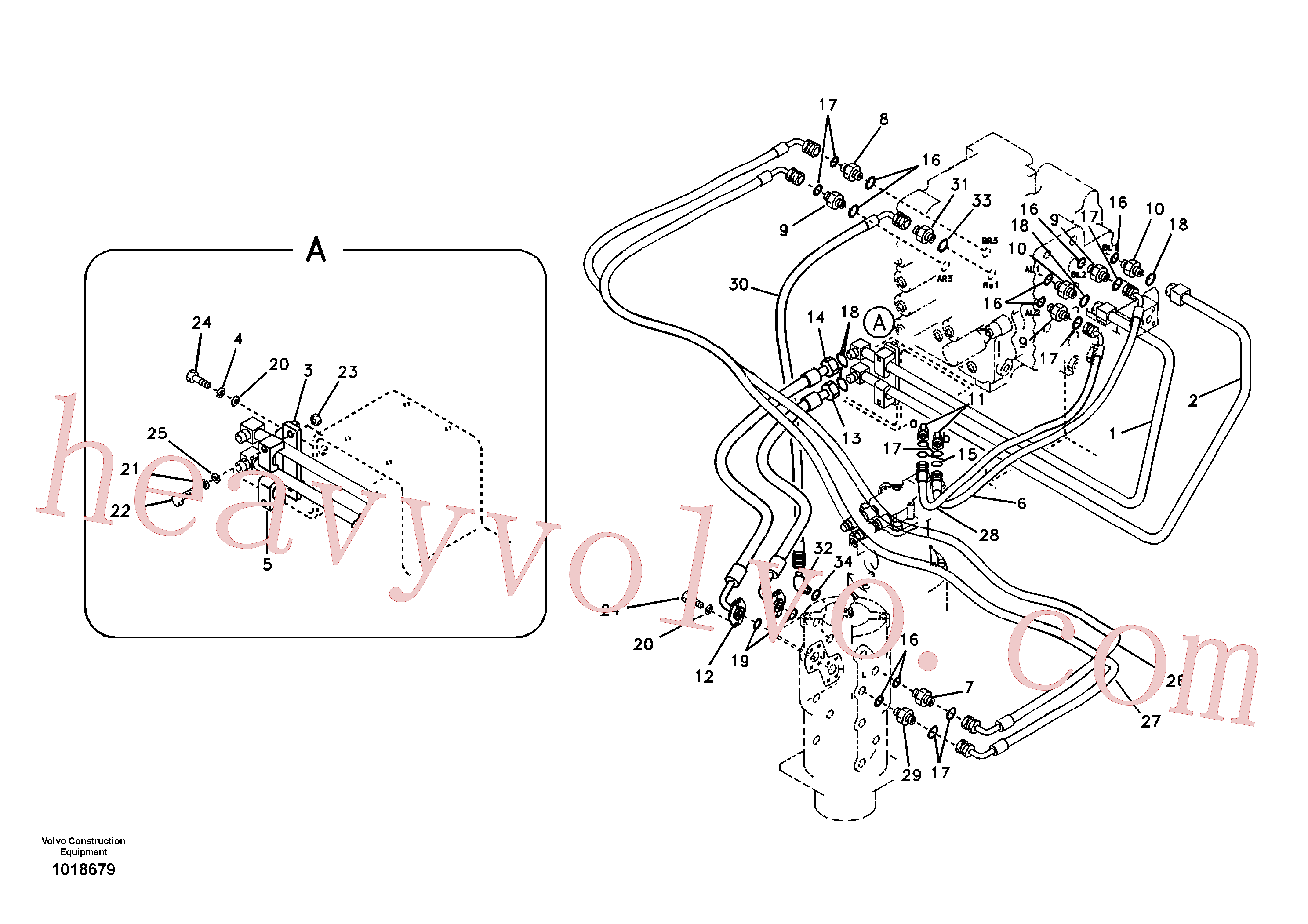 China Made VOE14880468 Connector parts for Volvo Excavator