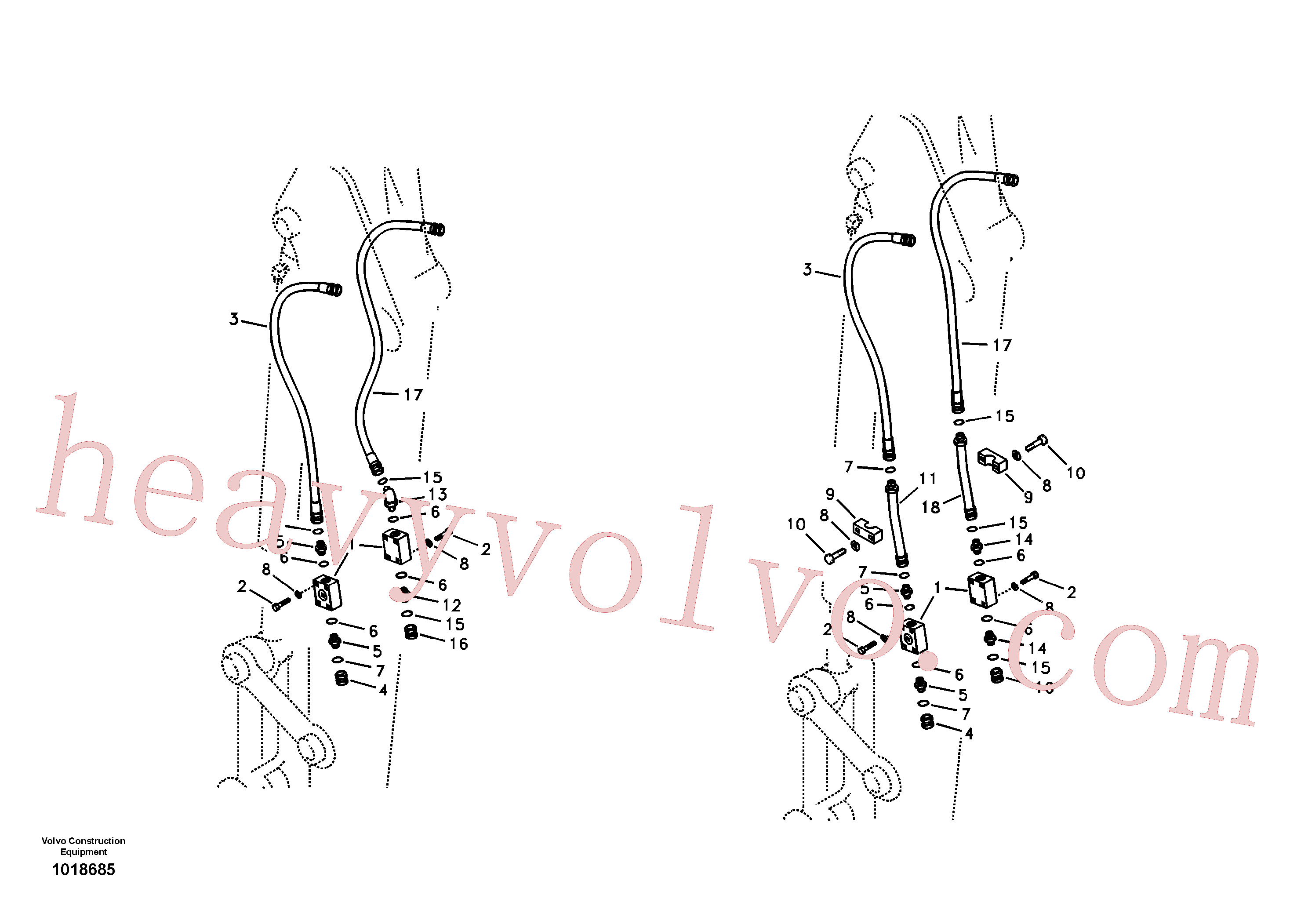China Made SA9372-32250 Clamp parts for Volvo Excavator