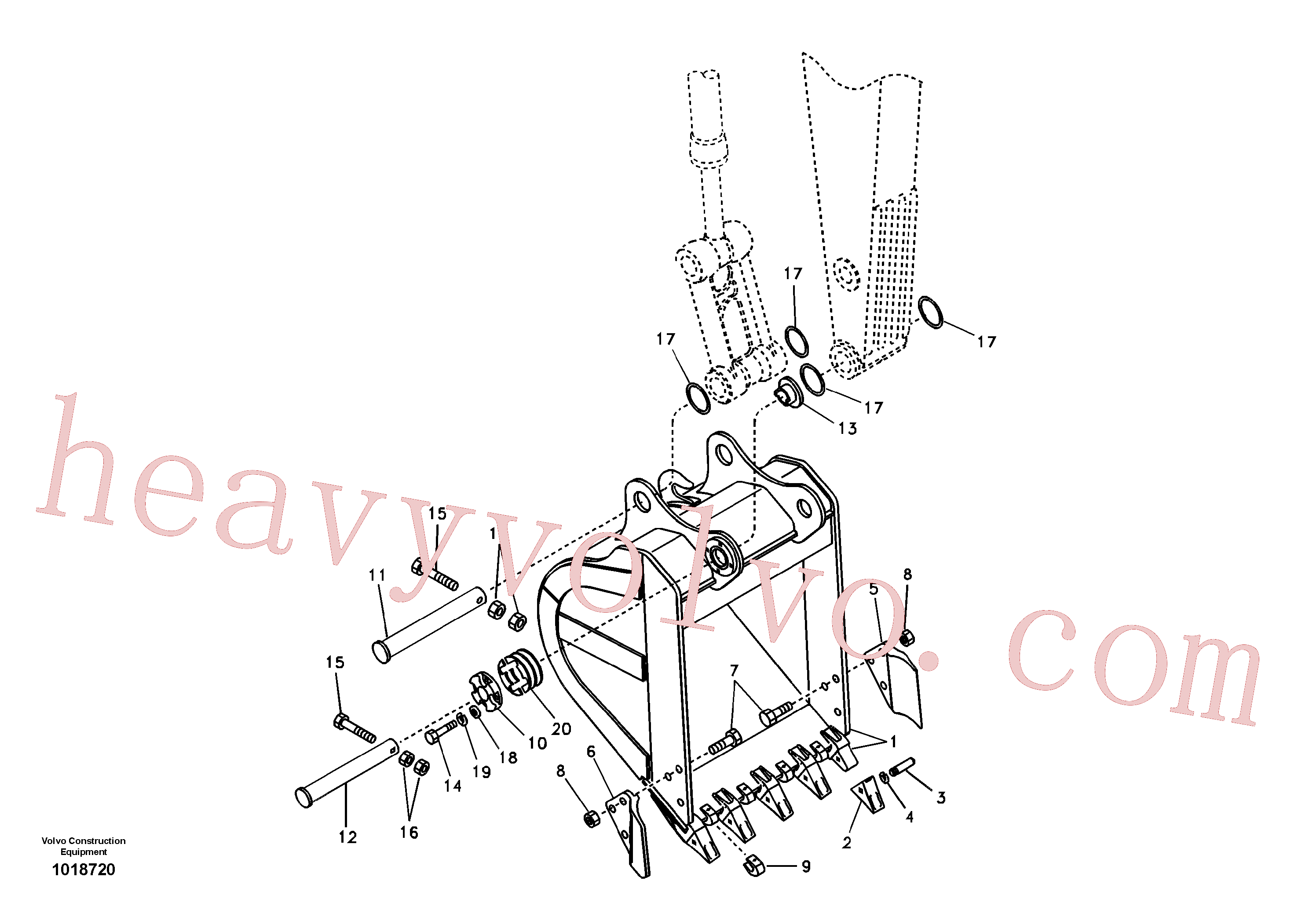VOE14511383 Bucket for Volvo Excavator Parts