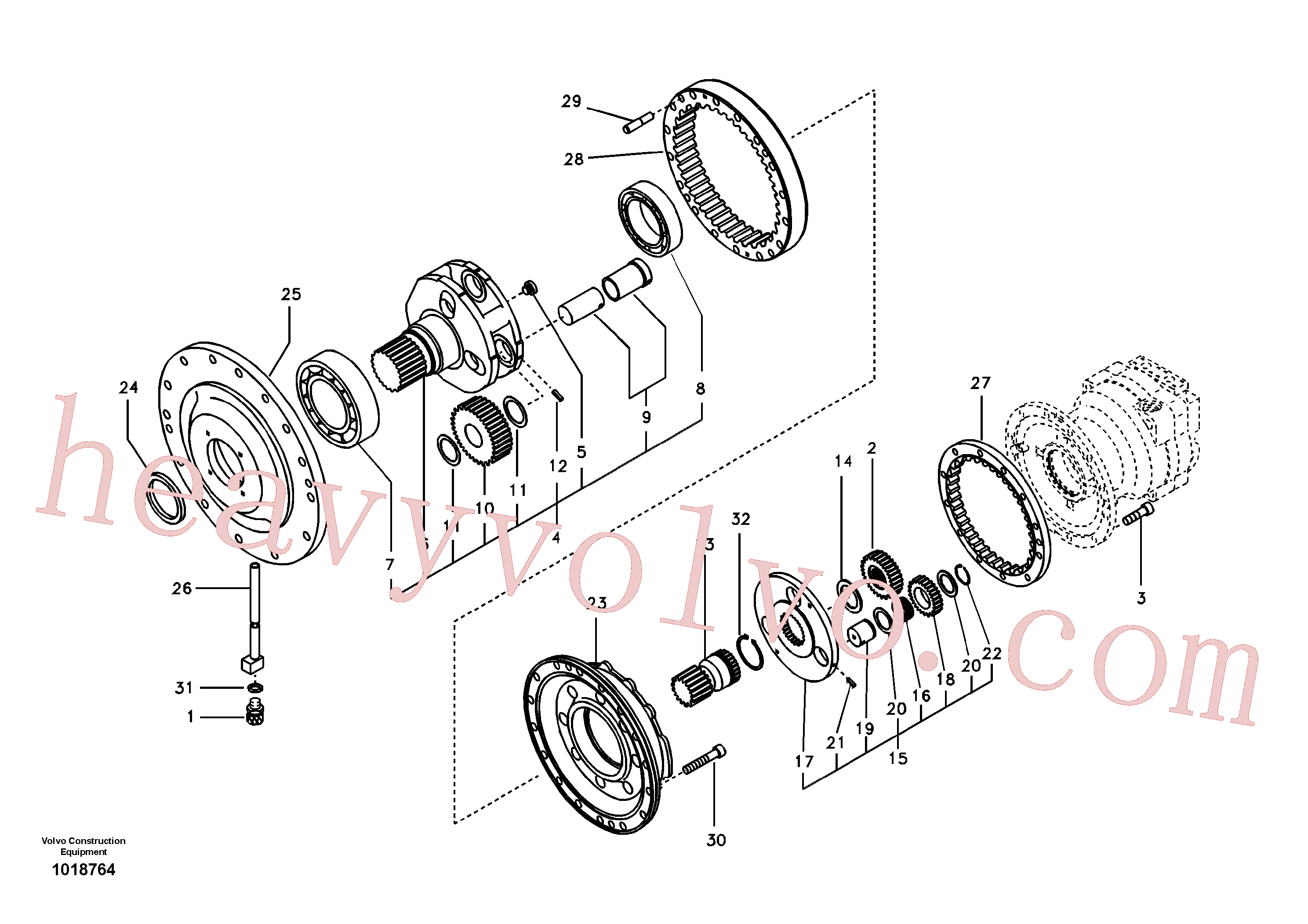 SA7118-34480 Washer for Volvo Excavator spare