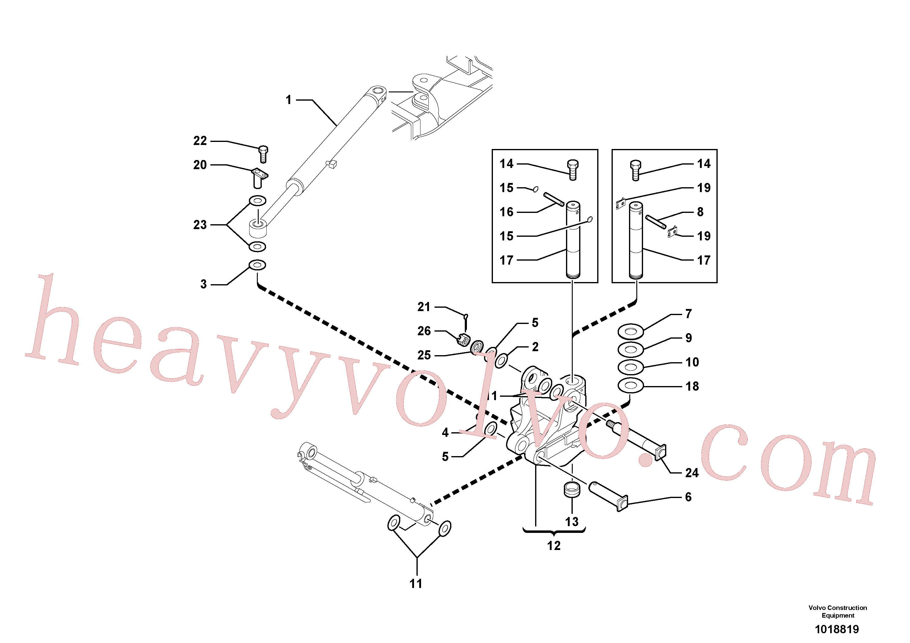 VOE11803789 Pin for Volvo Excavator Parts