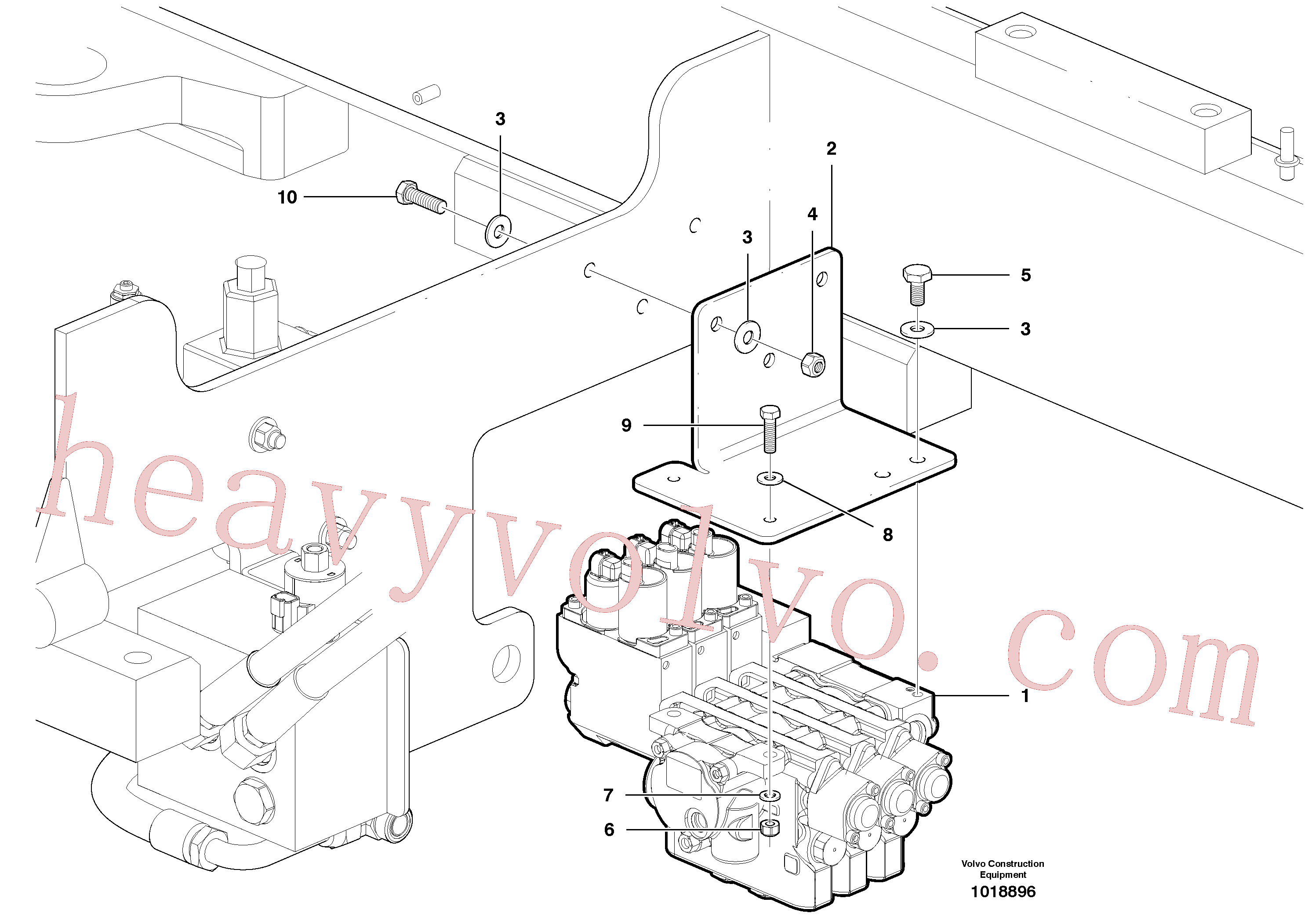 CH14C-05ZI Plain washer for Volvo Excavator spare