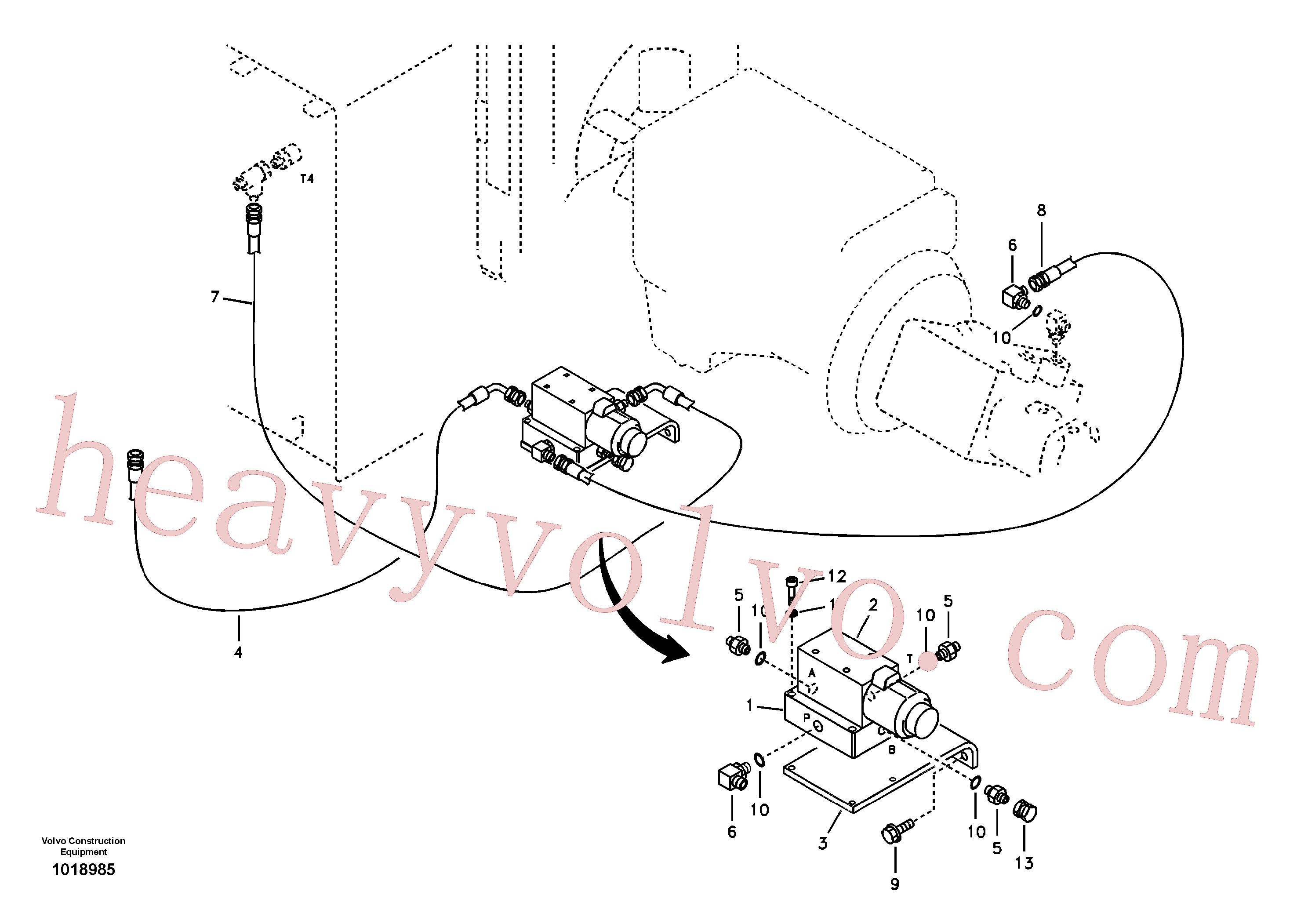 Volvo Assembly SA9451-02735 Hose assembly for sale