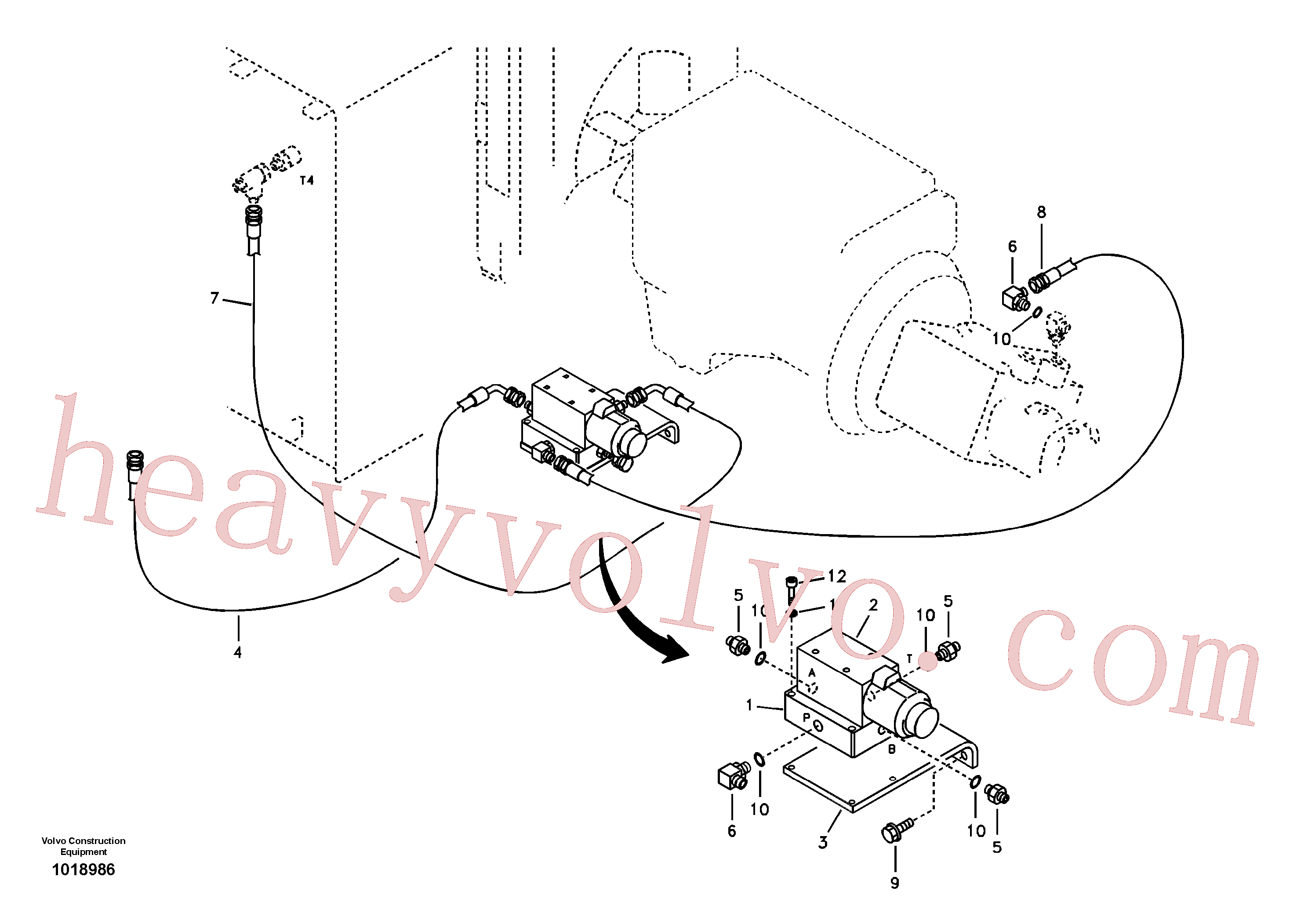 Volvo Assembly SA9451-02735 Hose assembly for sale