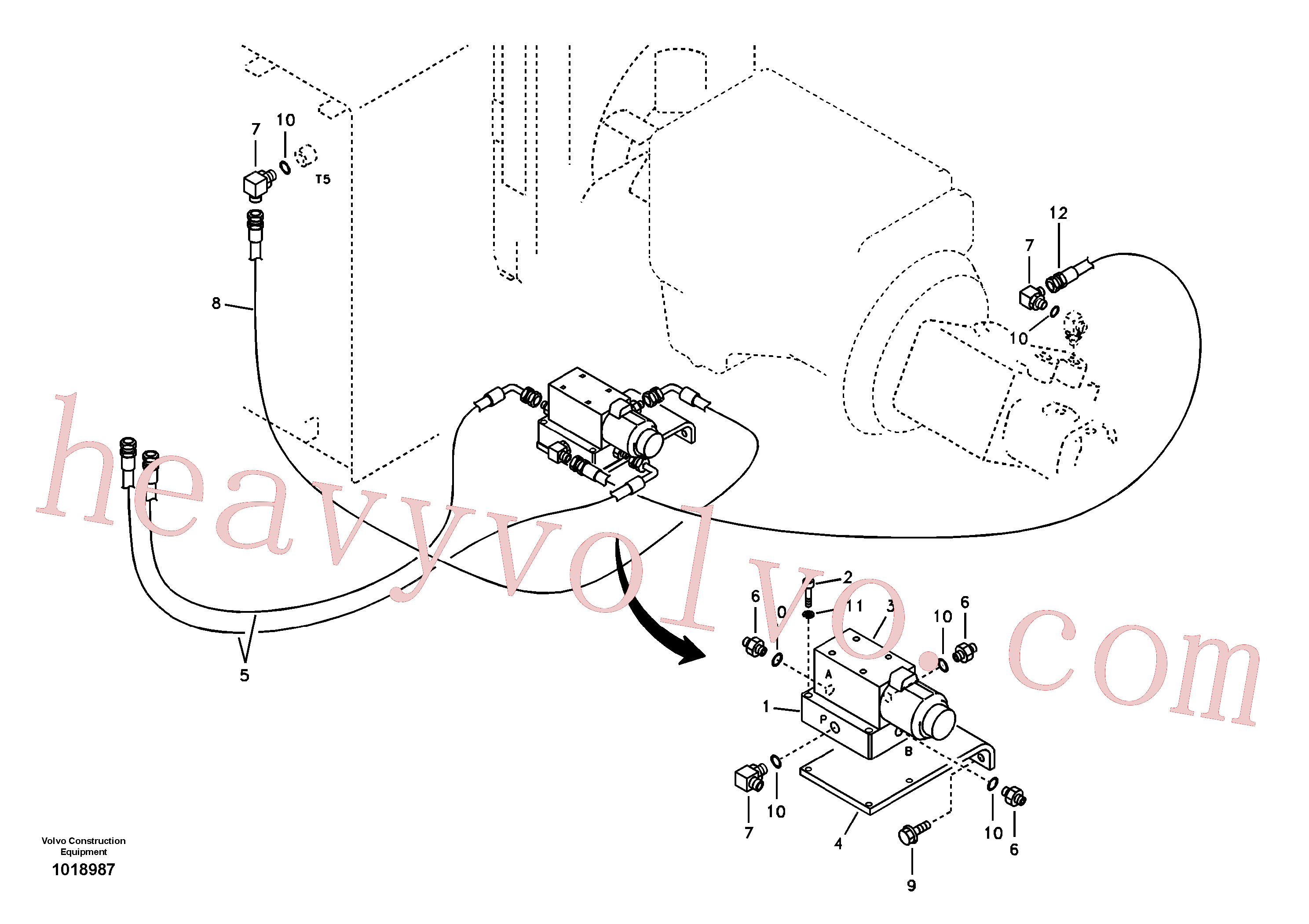 Volvo Assembly SA9451-02735 Hose assembly for sale