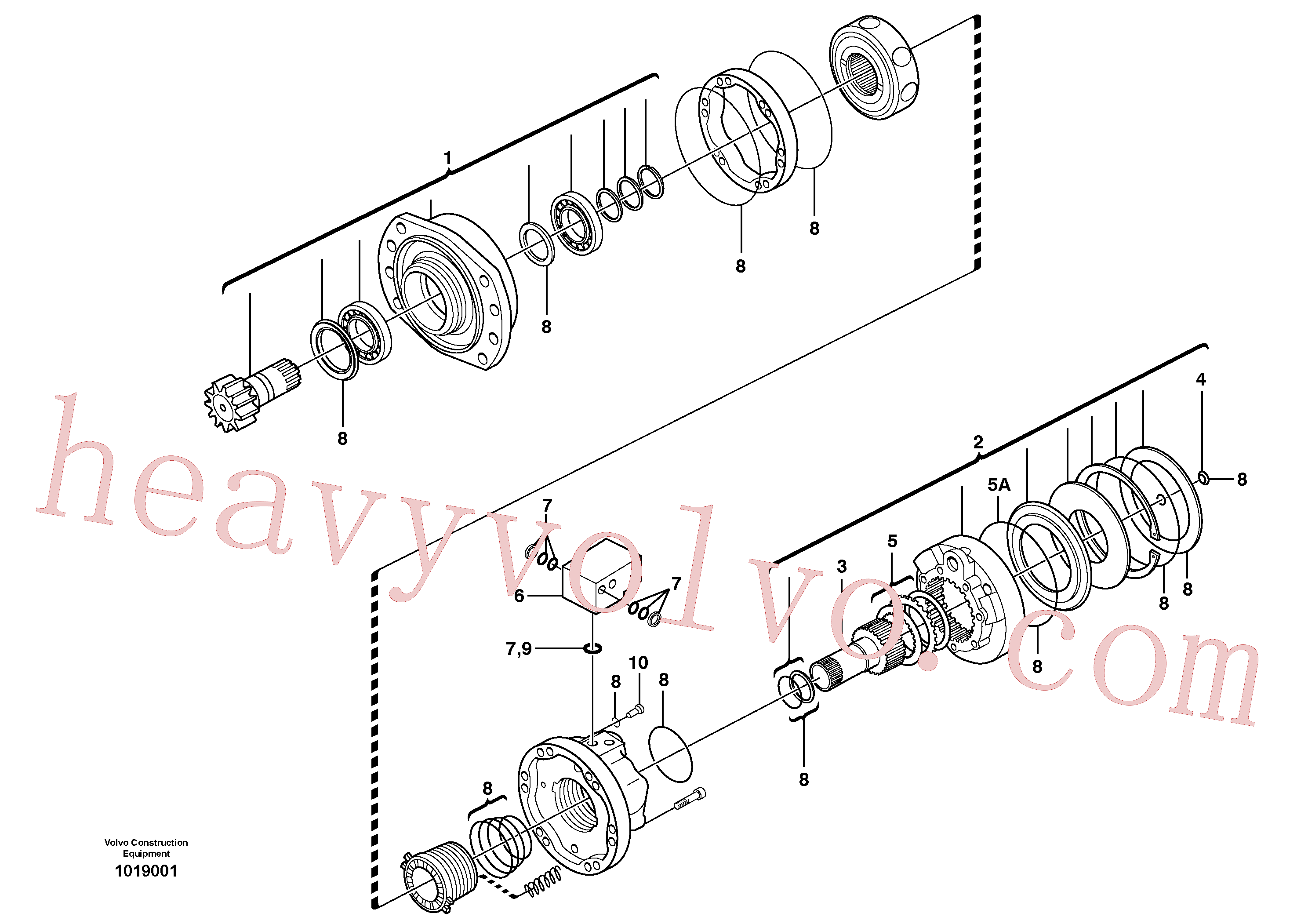VOE11707833 Multi-disc brake for Volvo Excavator spare