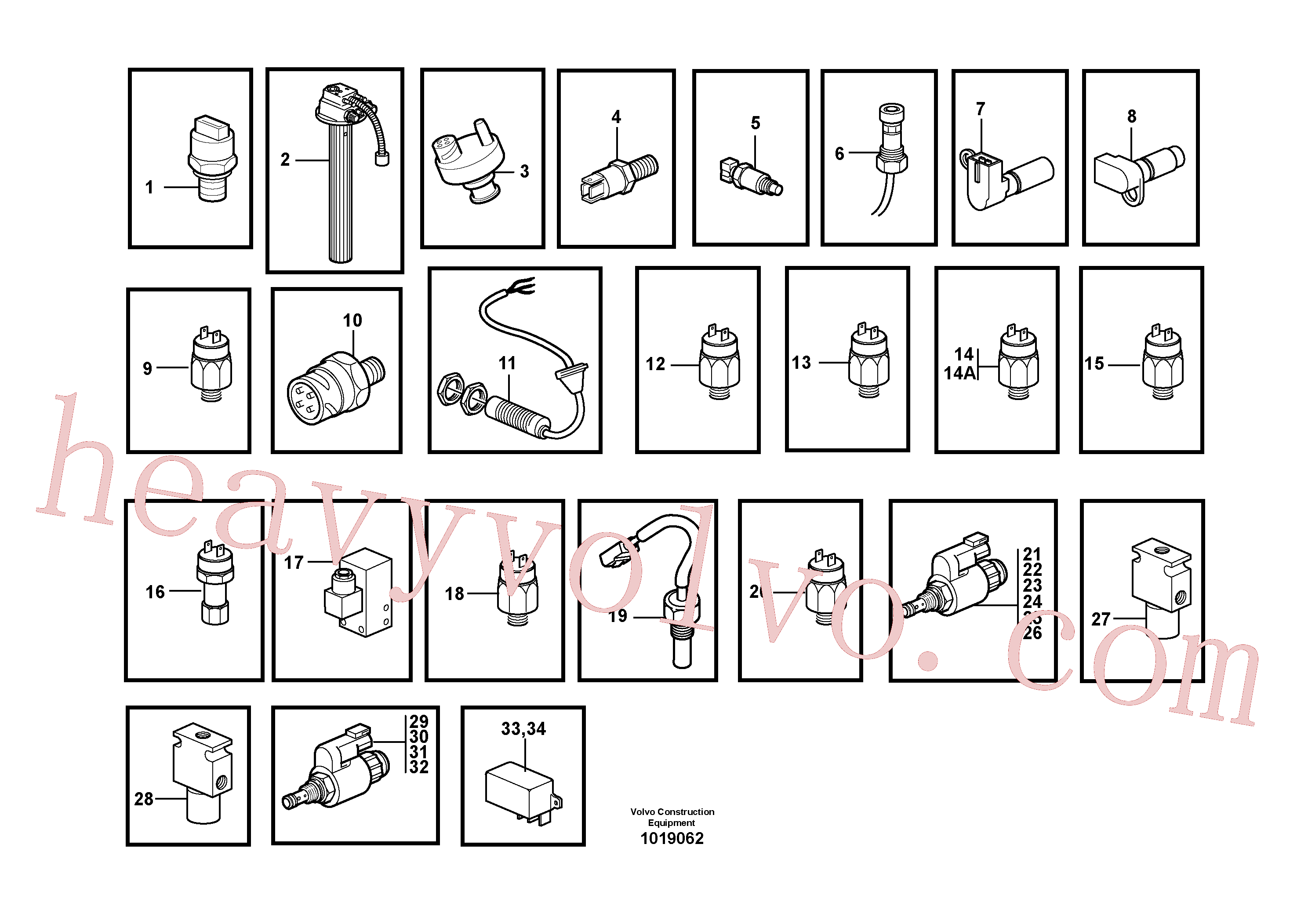 VOE11988448 Solenoid valve for Volvo Excavator Parts