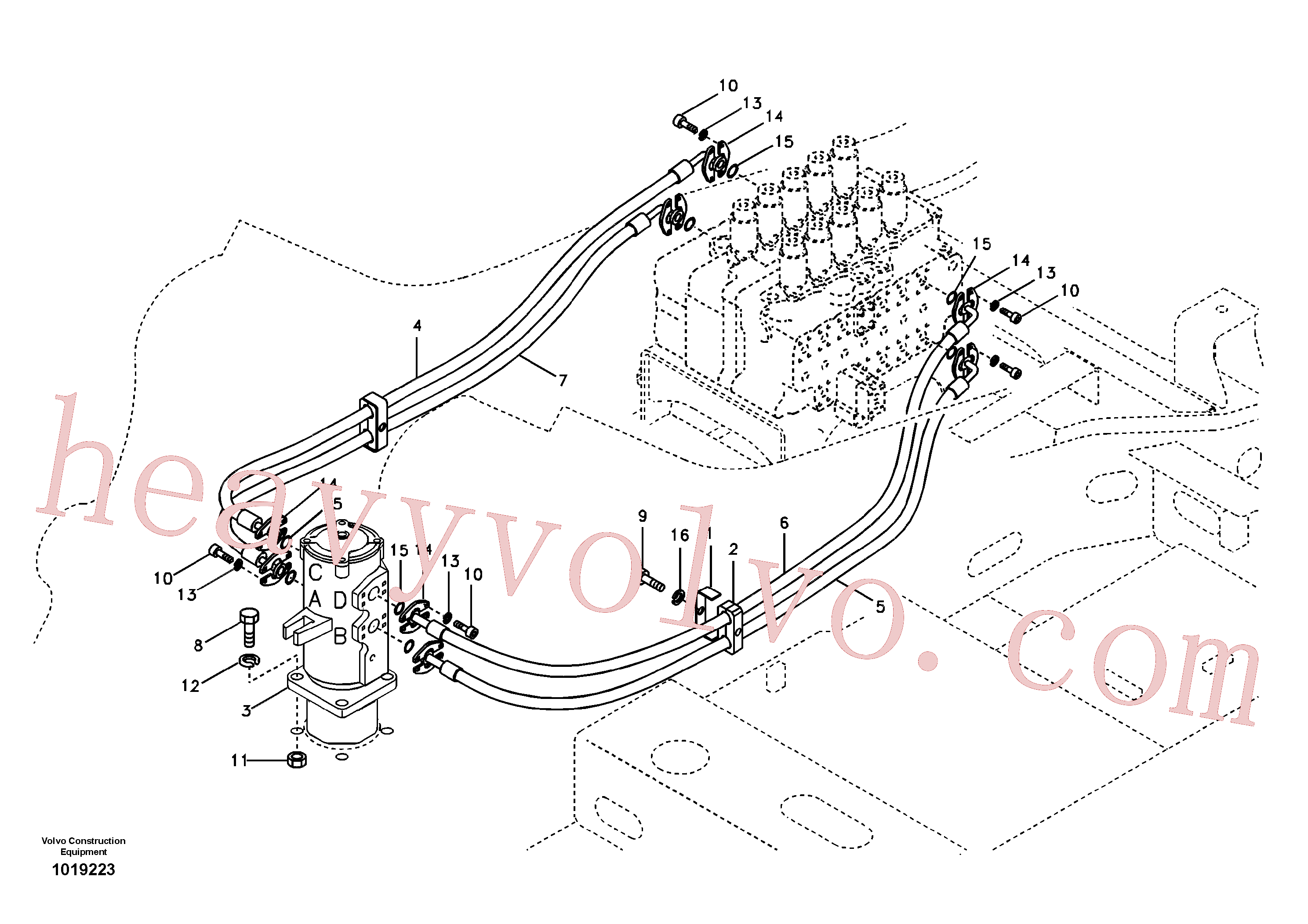 Volvo Assembly VOE14880705 Hose assembly for sale