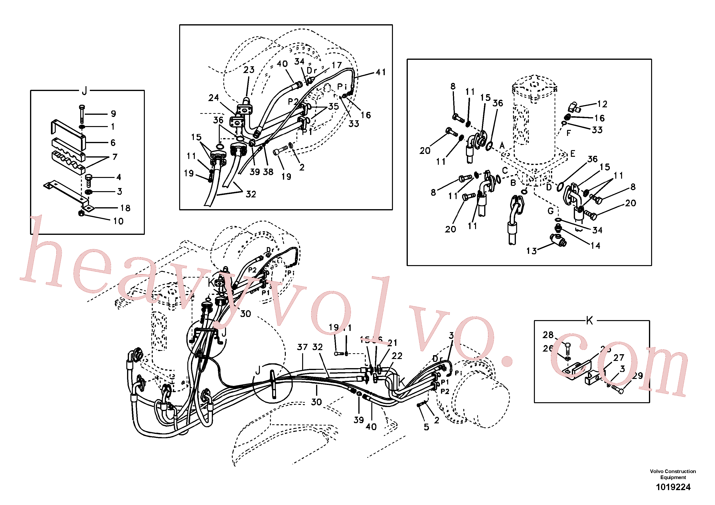 Volvo Assembly SA9451-02242 Hose assembly for sale