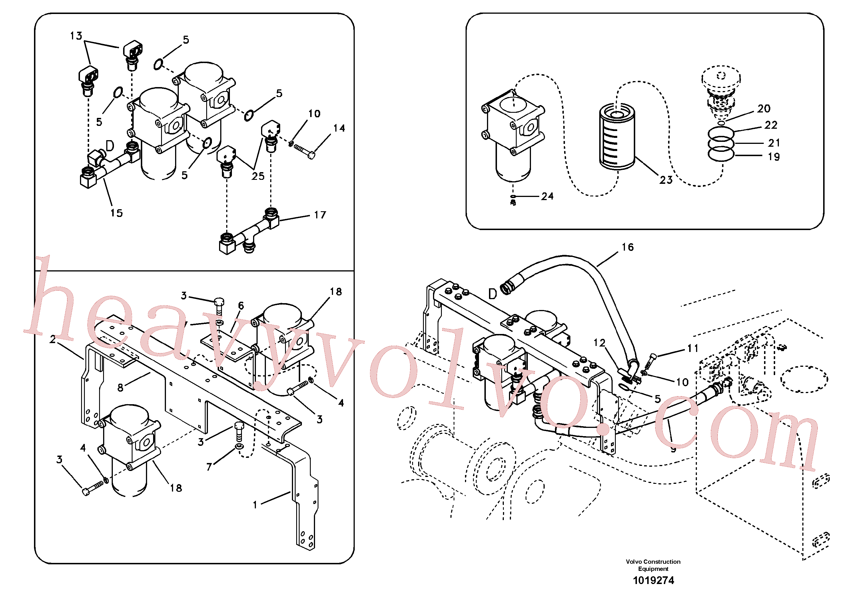 Volvo Assembly SA9453-07226 Hose assembly for sale
