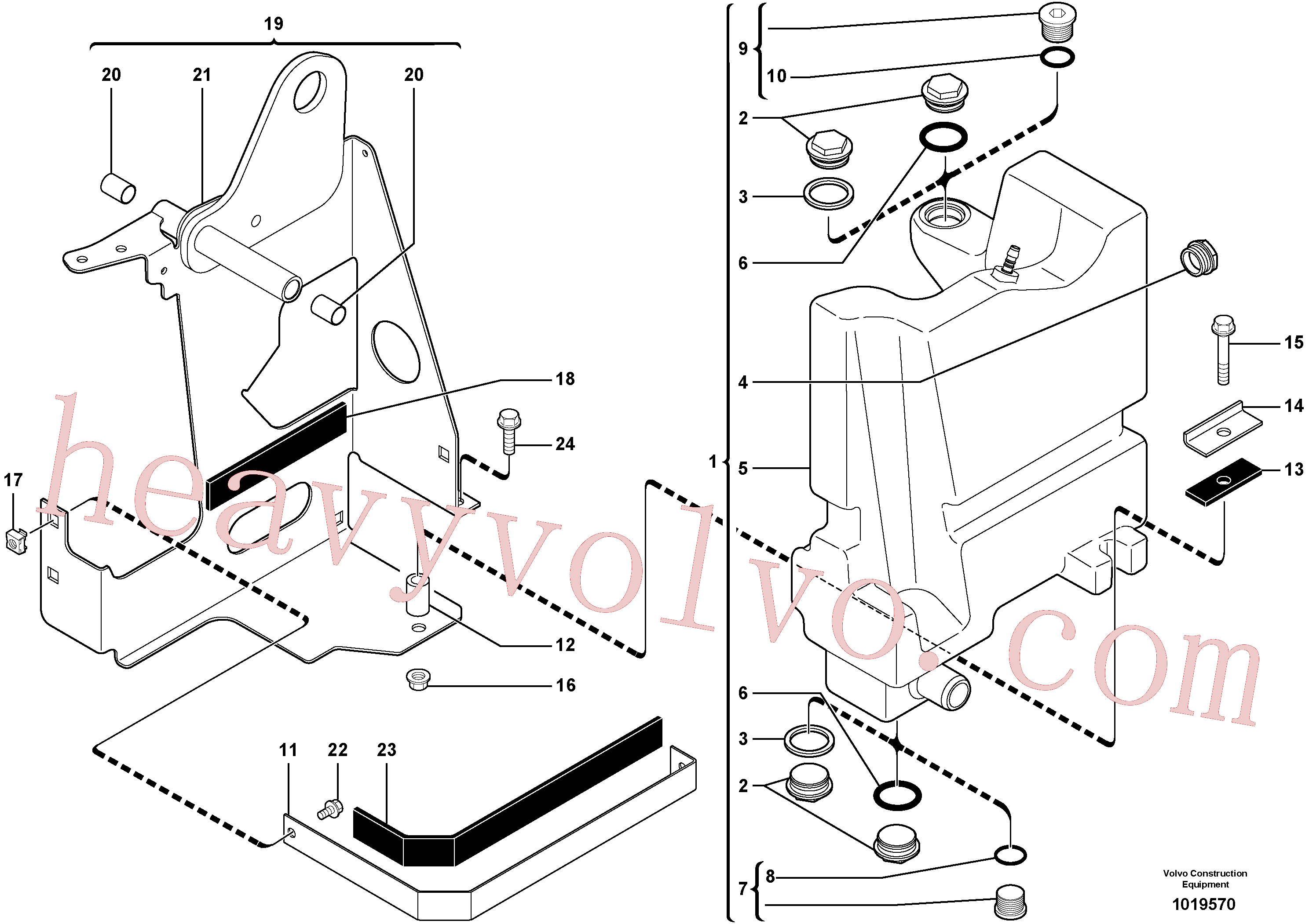 VOE983122 O-ring for Volvo Excavator spare