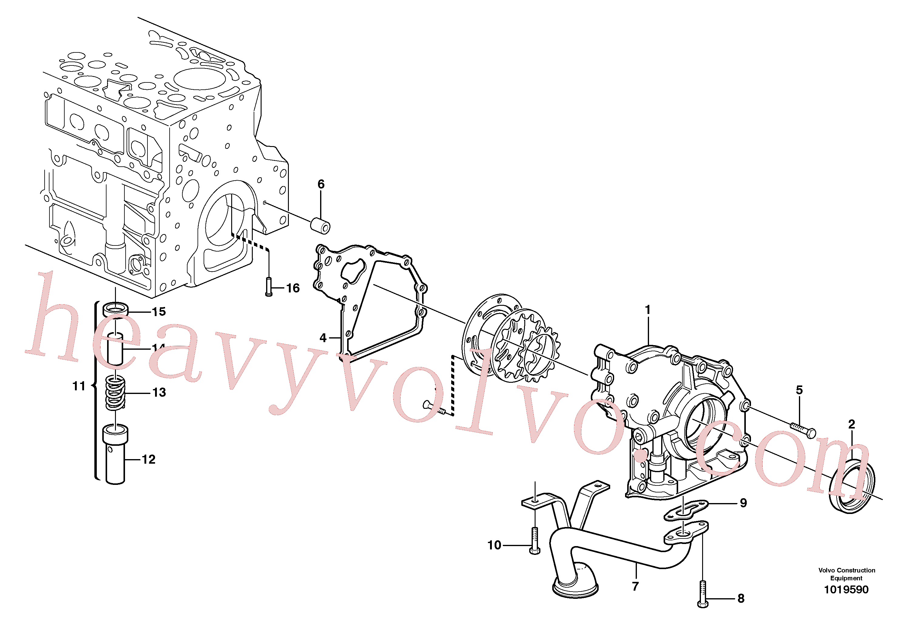 Volvo excavator part VOE13949578 Flange screw for sale
