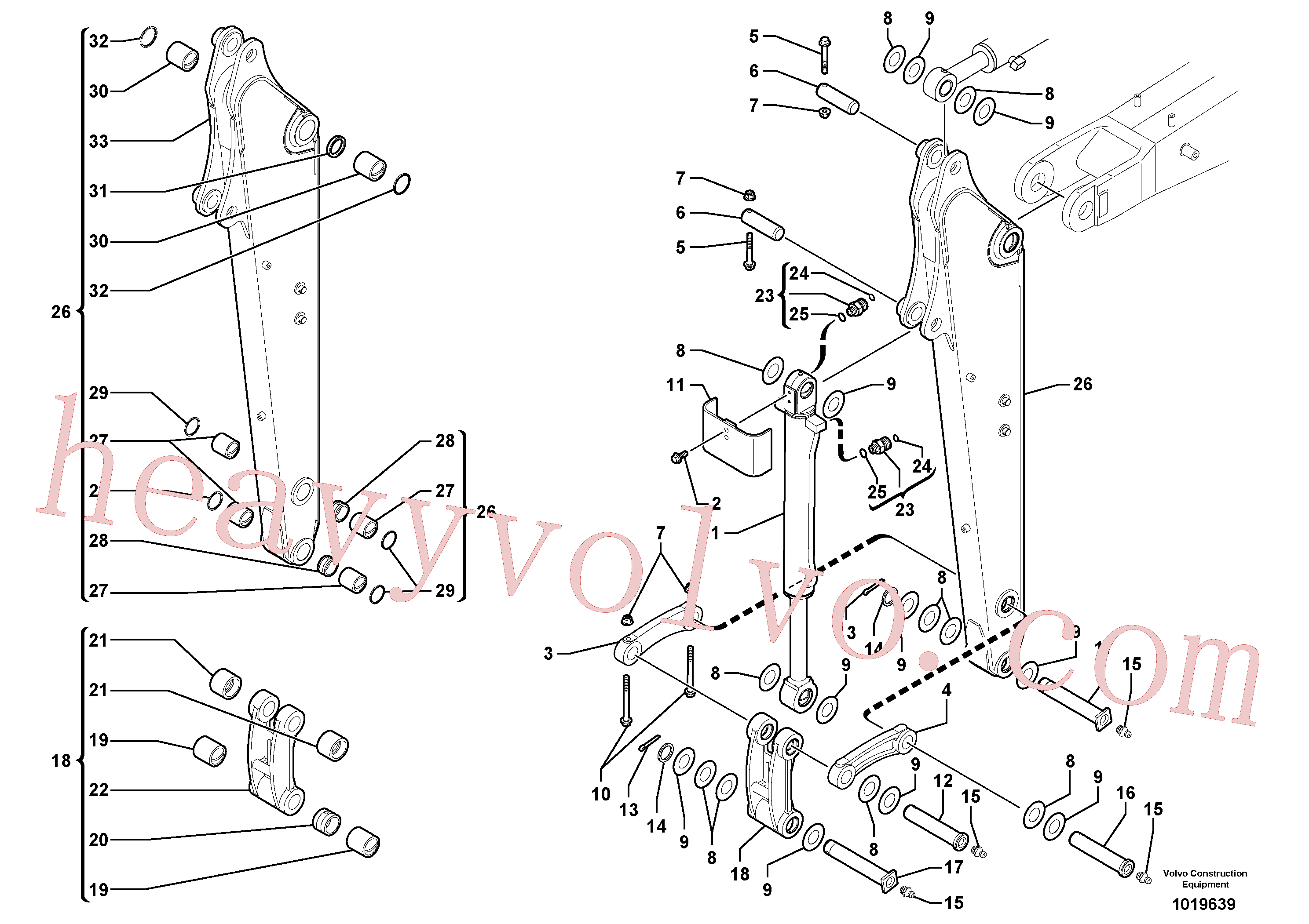 VOE11805940 Dipper Arm for Volvo Excavator spare