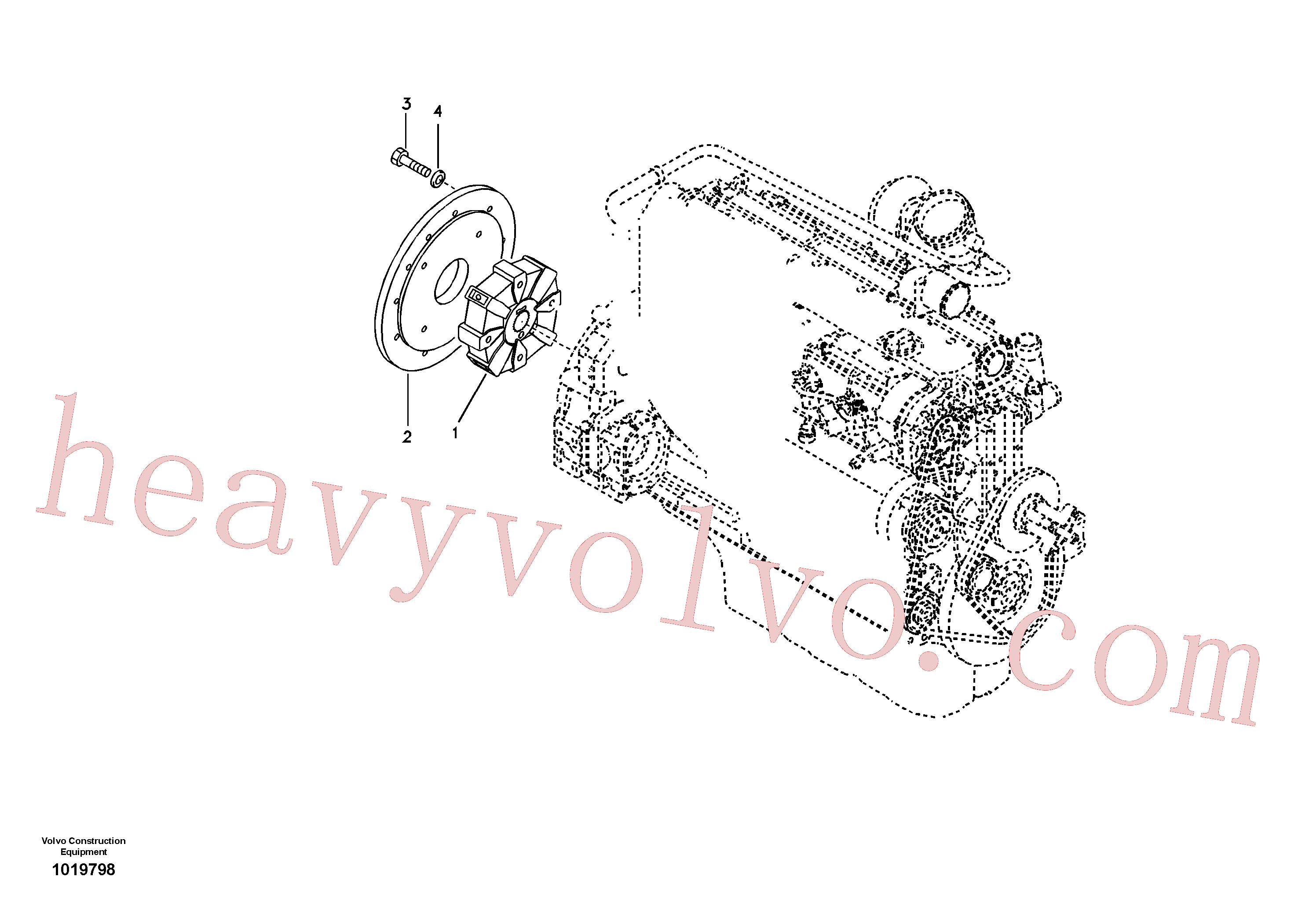 VOE14532507 Flexible coupling for Volvo Excavator spare