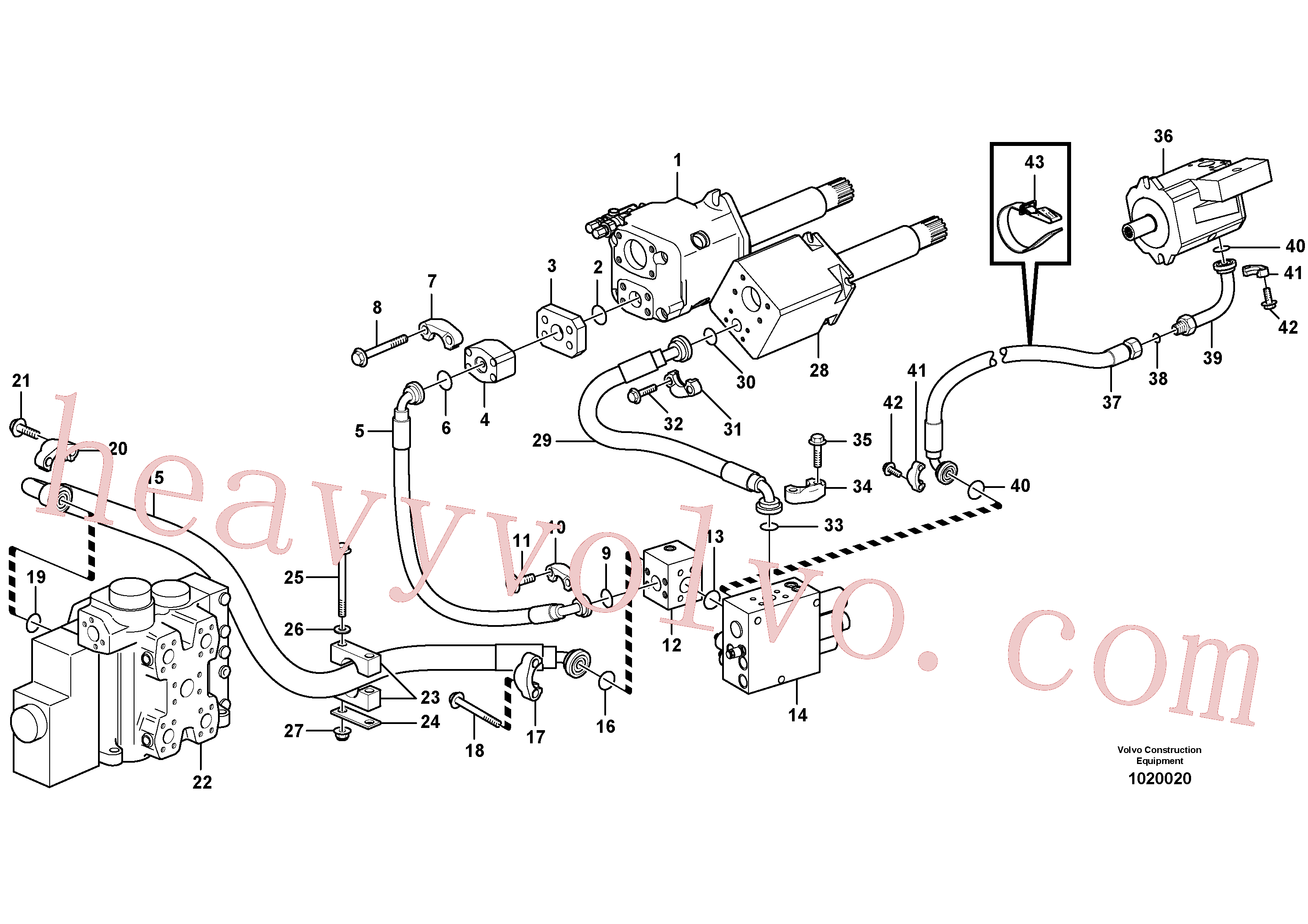 ZM2810962 Flange half for Volvo Excavator Parts