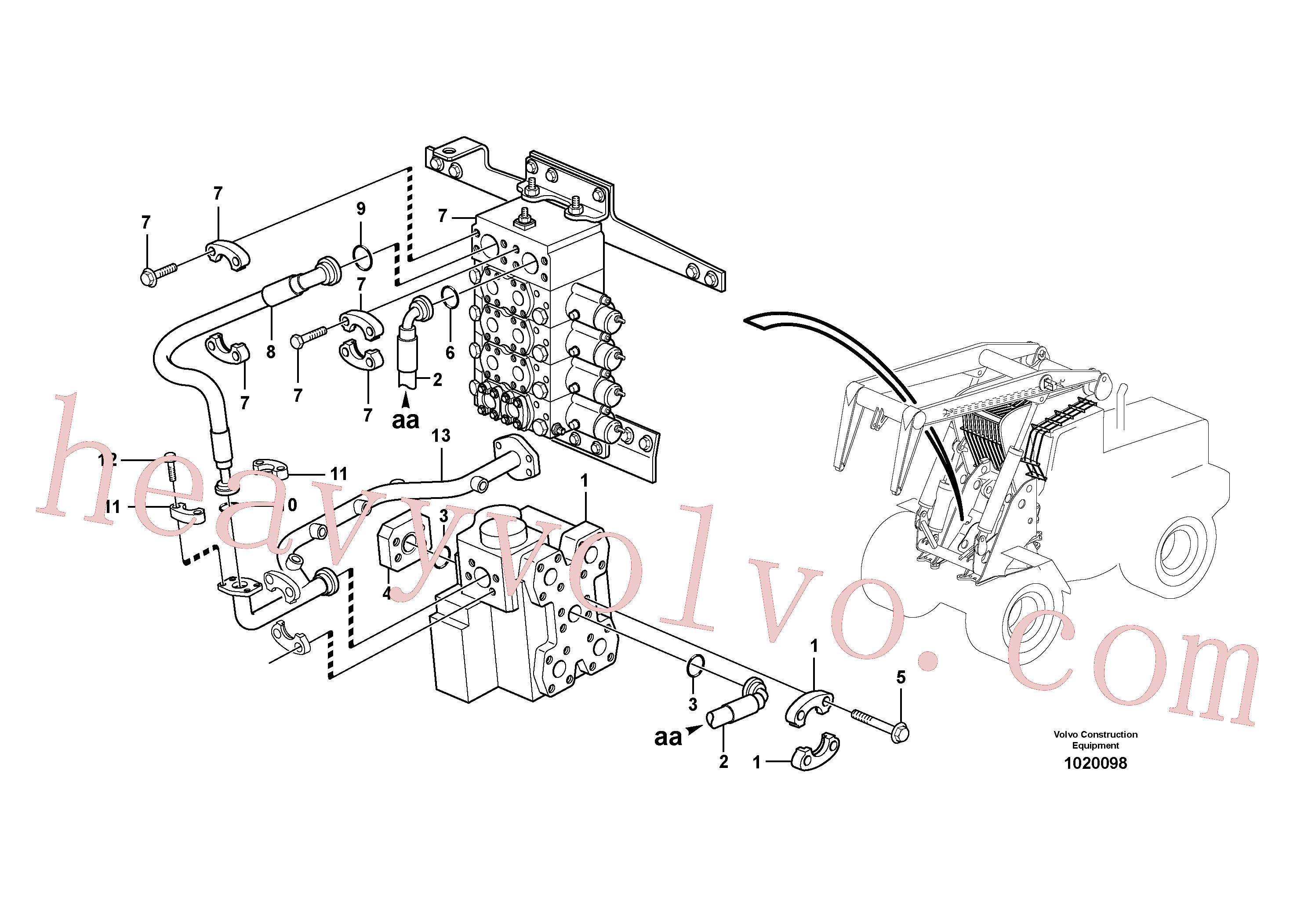 ZM2810962 Flange half for Volvo Excavator Parts