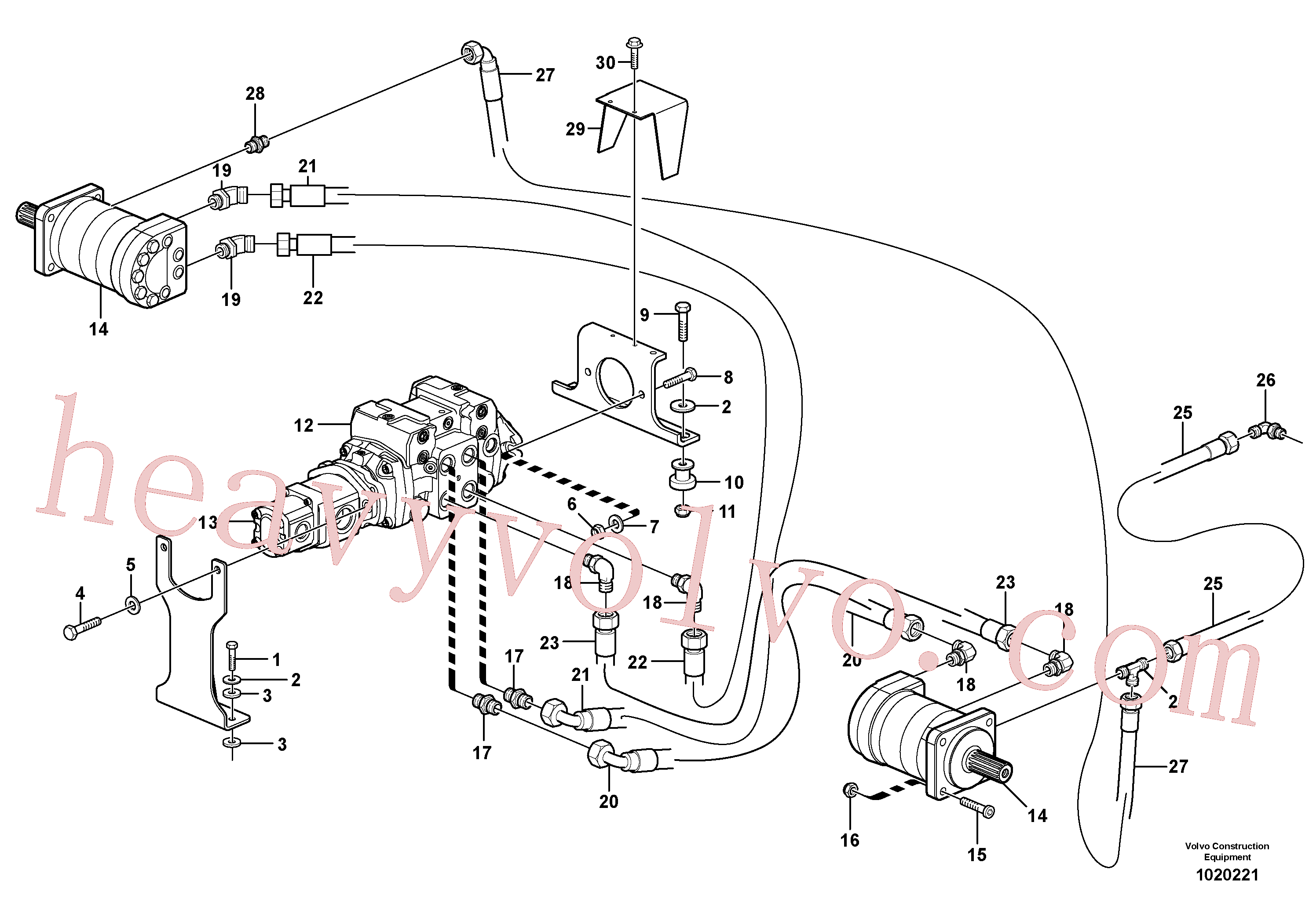 Volvo excavator part VOE11841876 Connector for sale