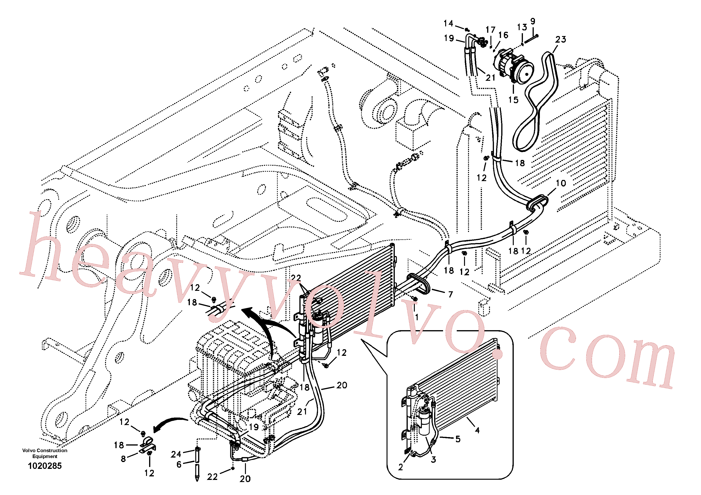 SA9011-20818 Hexagon screw for Volvo Excavator Parts