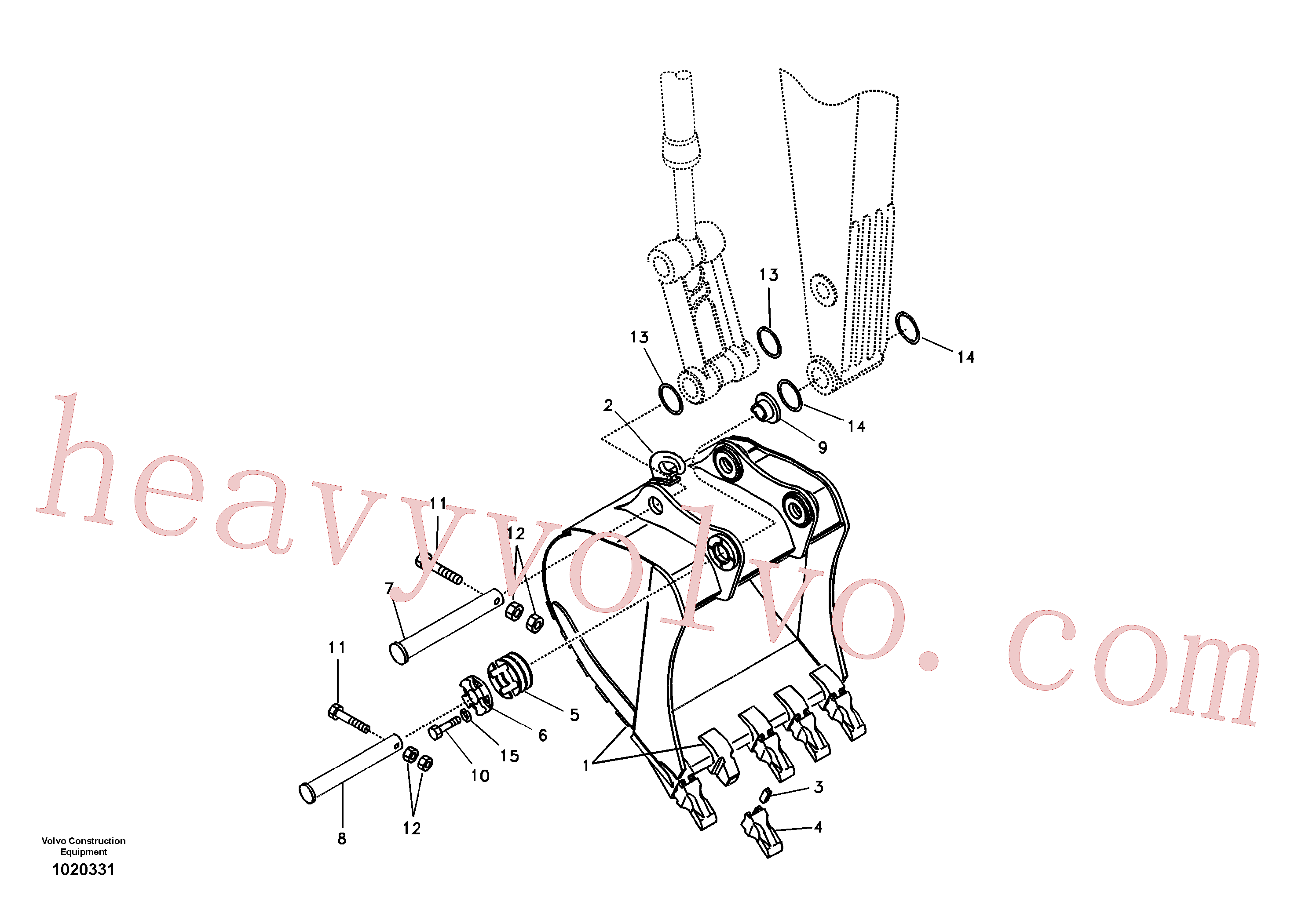 Volvo VOE14555461 Bucket aftermarket part for sale