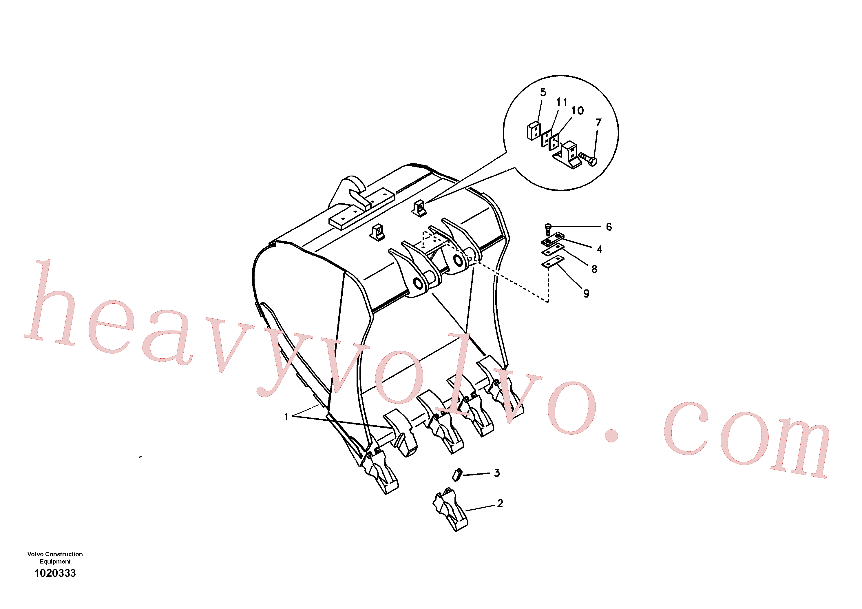 Volvo VOE14511847 Bucket aftermarket part for sale