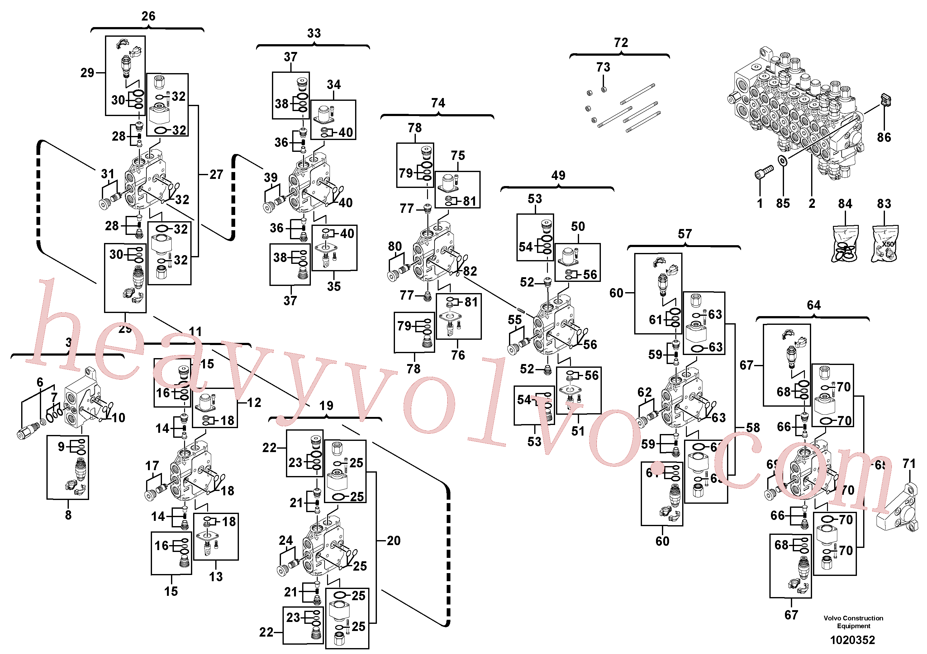 Volvo Assembly PJ5360326 Distribution block for sale