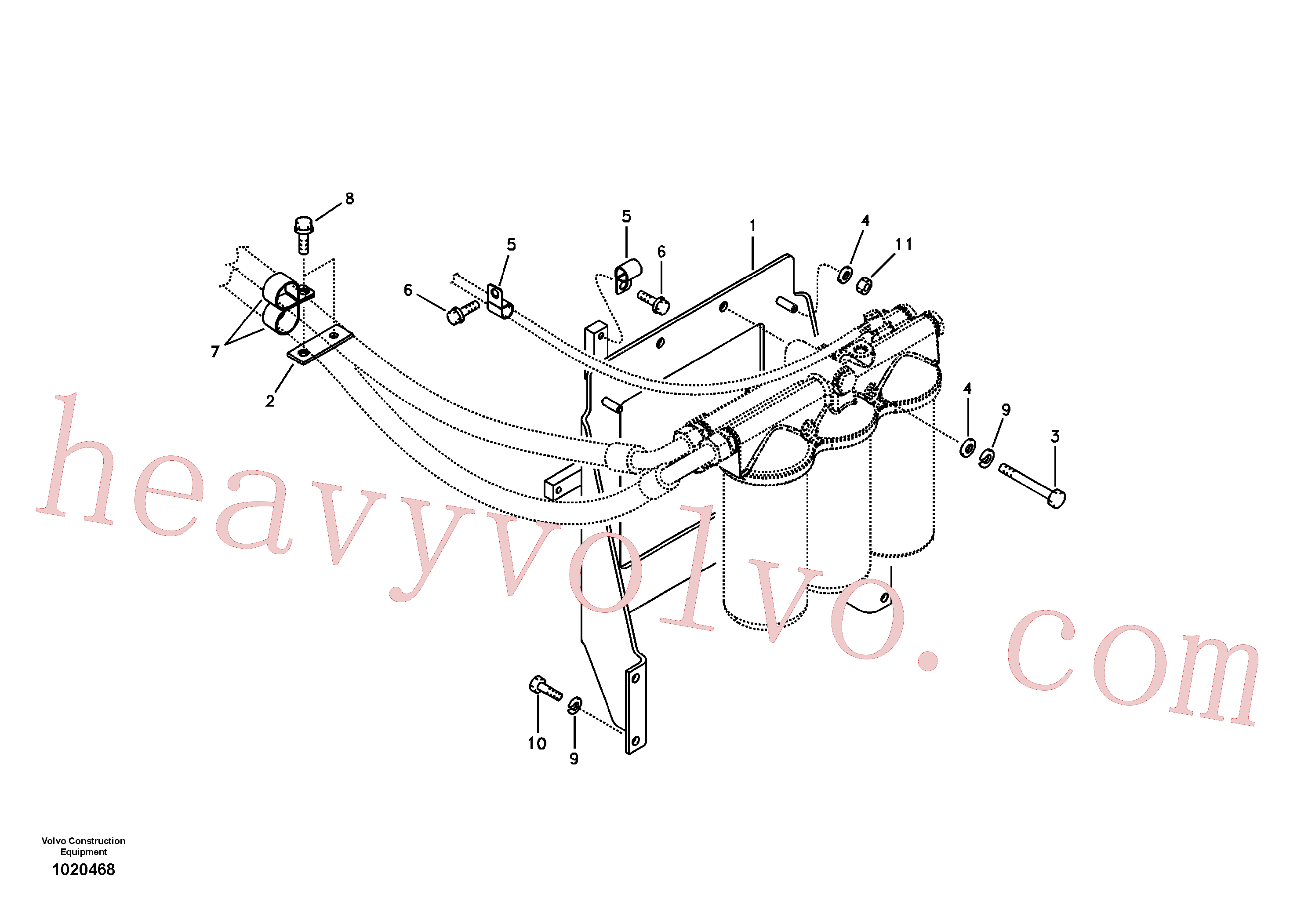 VOE983370 Hexagon screw for Volvo Excavator spare