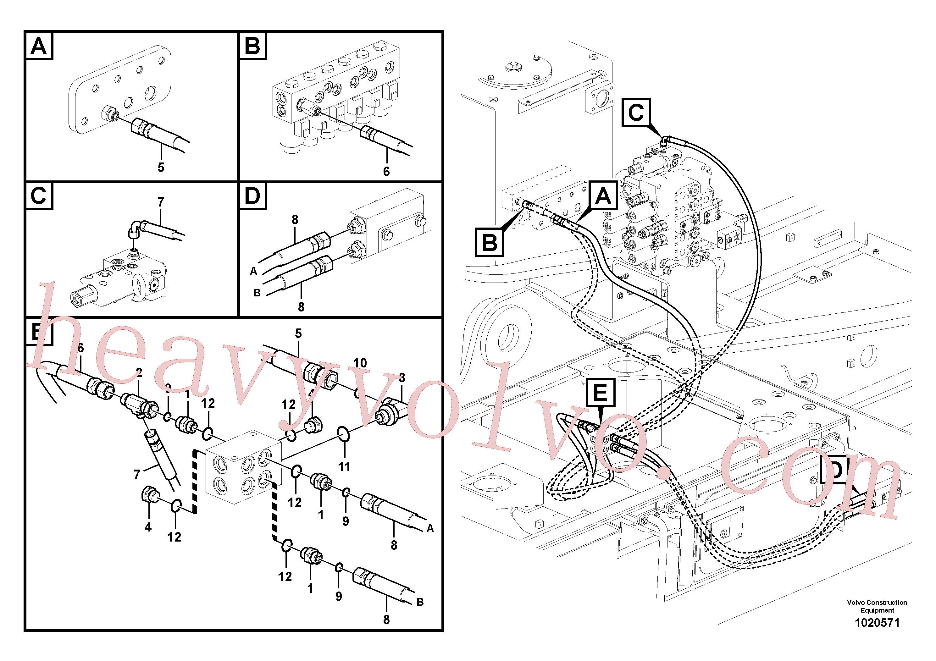 VOE937585 Pilot for Volvo Excavator Parts