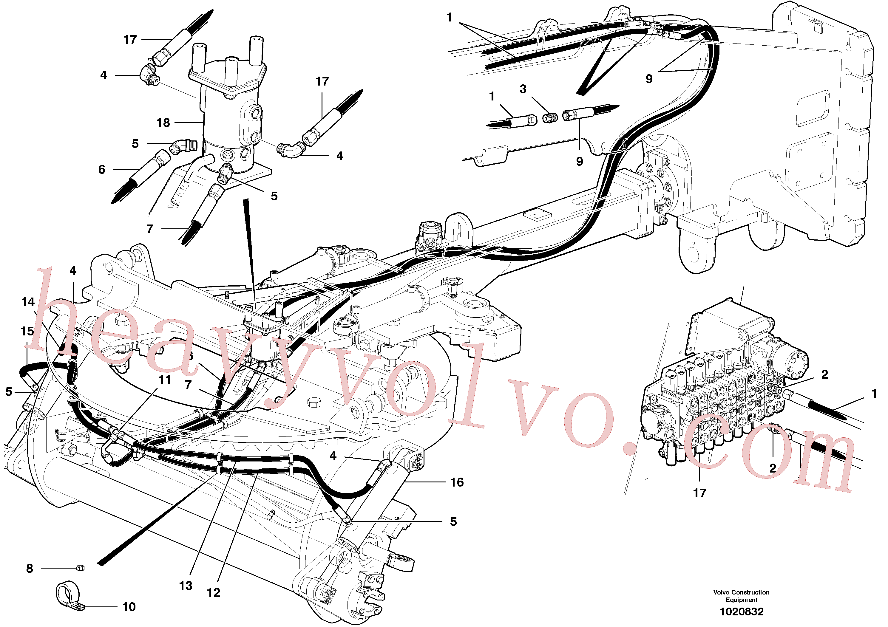 Volvo excavator part VOE981646 Clamp for sale