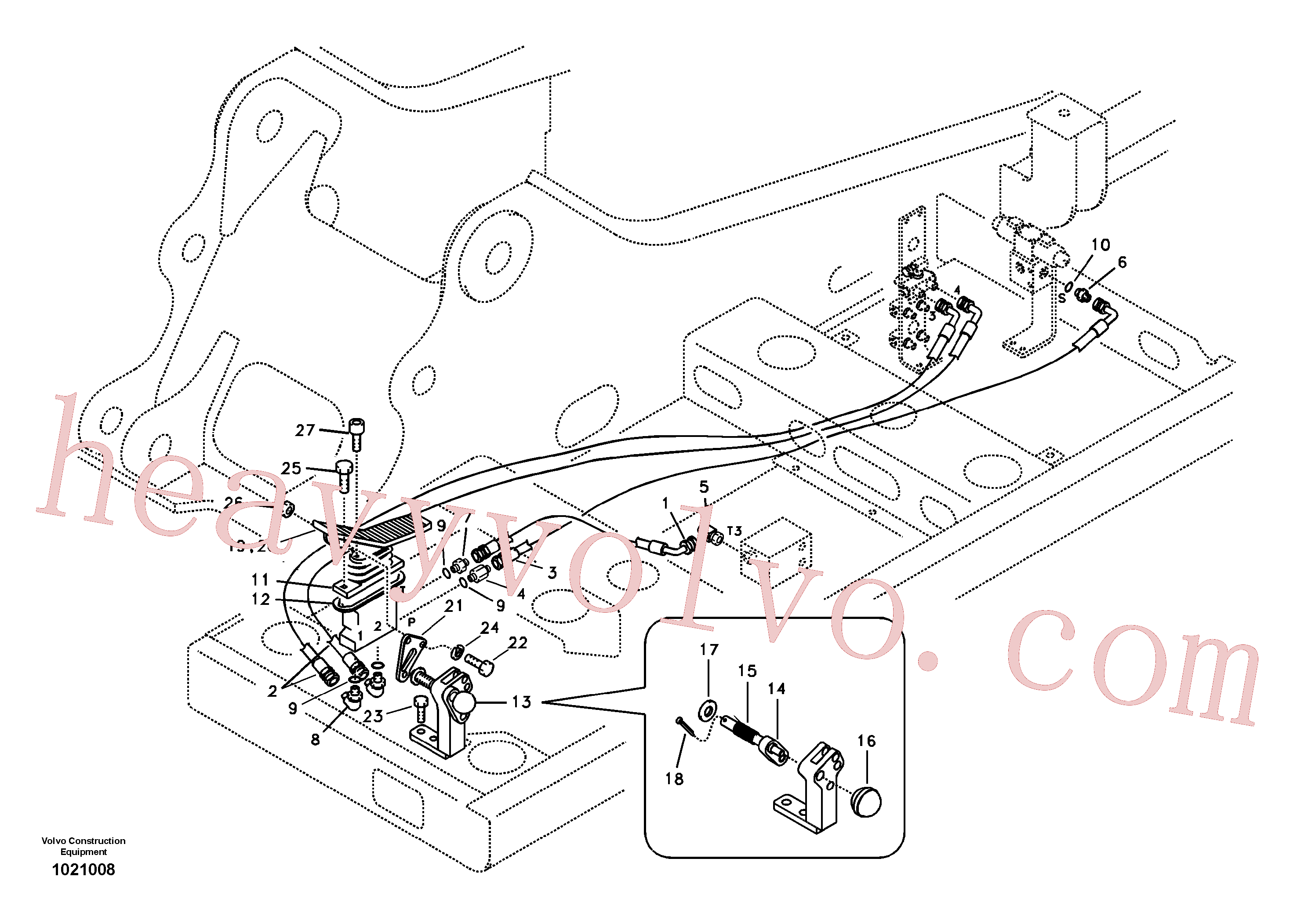 VOE14514215 Pedal for Volvo Excavator Parts