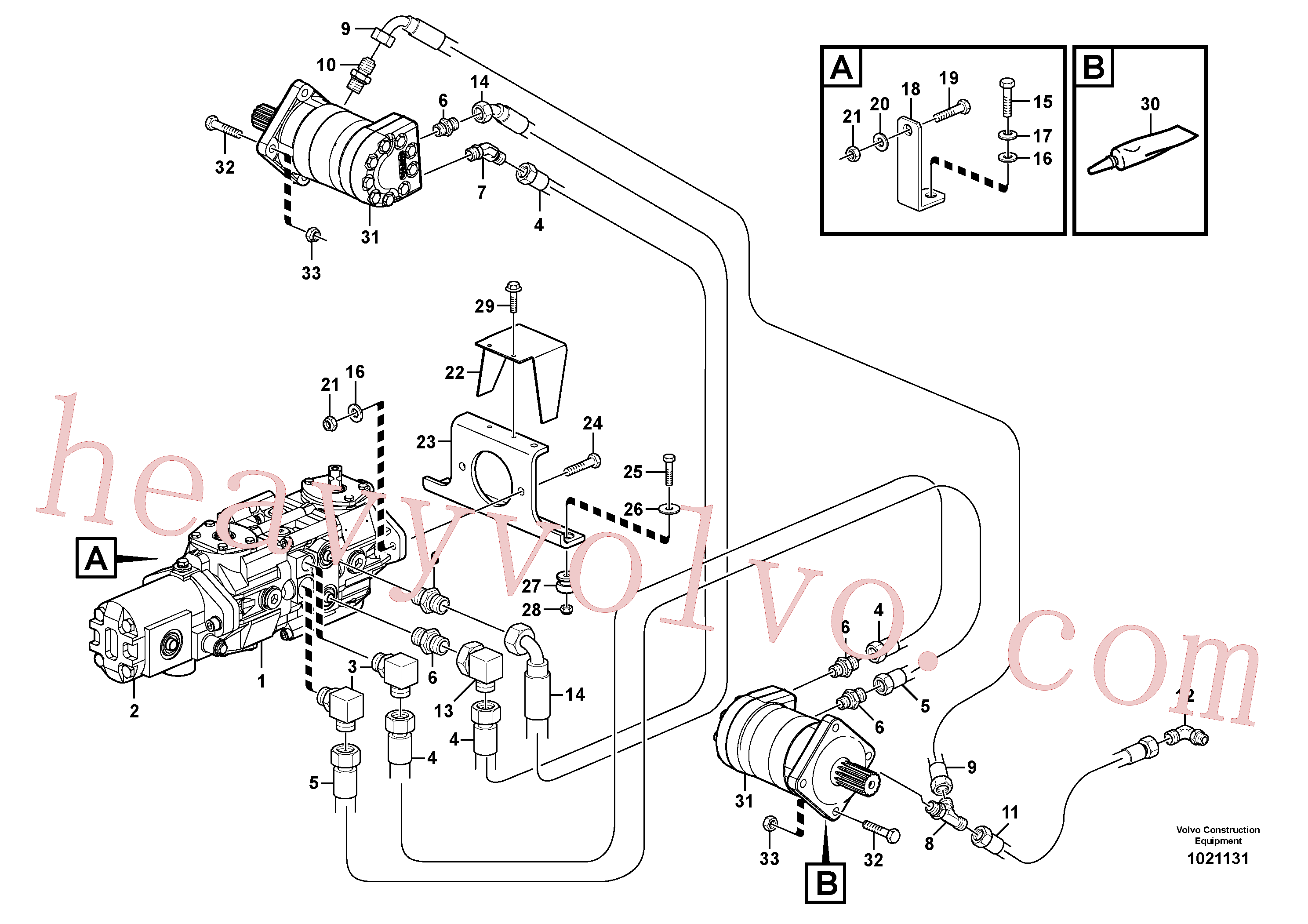 China Made VOE11842233 Adhesive parts for Volvo Excavator