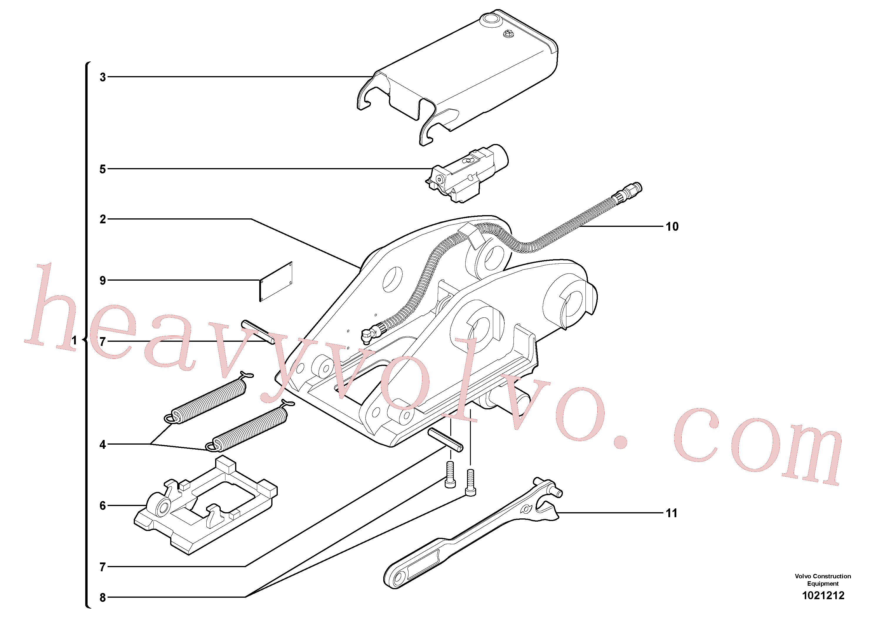 VOE11716024 Tool holder for Volvo Excavator Parts