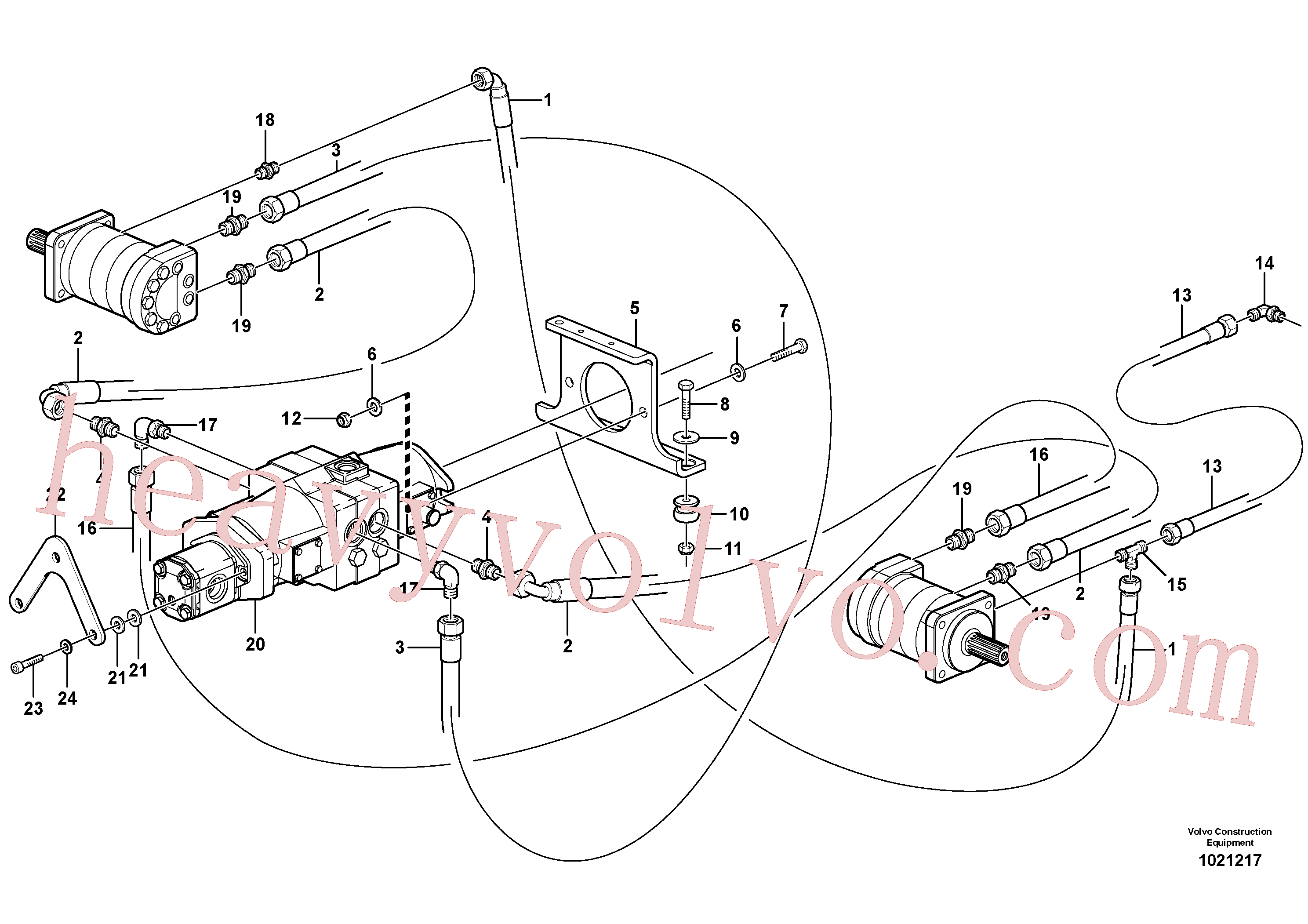 VOE11841876 for Volvo Hydraulic system Transport(1021217 assembly)